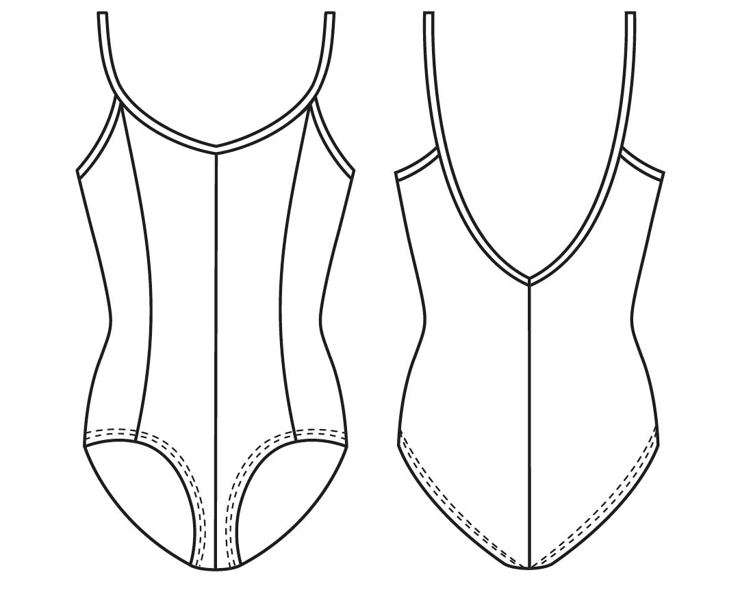 Mirella Girls Princess Seam V-Front Camisole Dance Leotard - Ballet, Gymnastics & Performance Wear for Kids