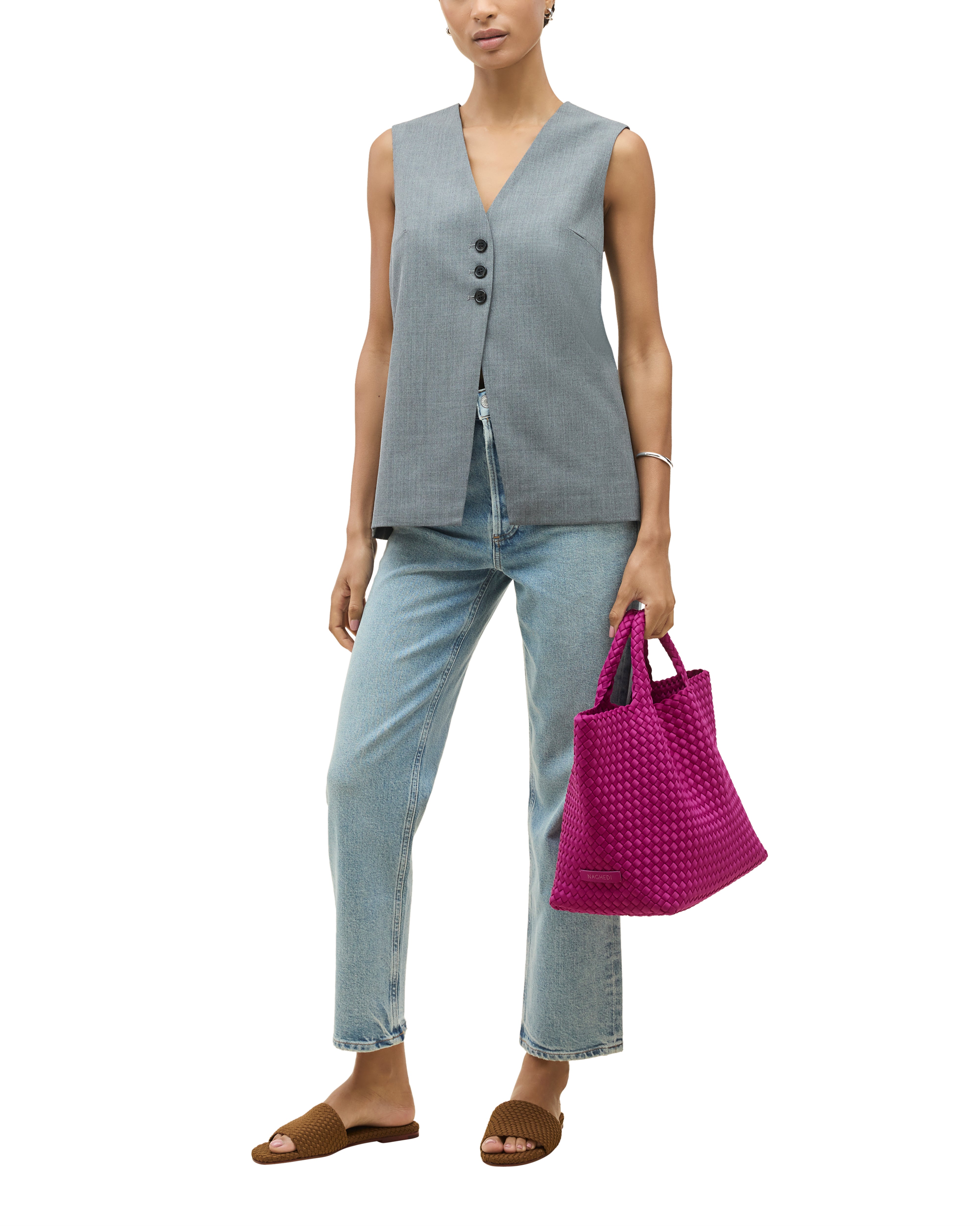 Naghedi St. Barths Medium Tote Bag - Stylish Beach Tote for Women | Perfect for Travel, Shopping & Beach Day Essentials