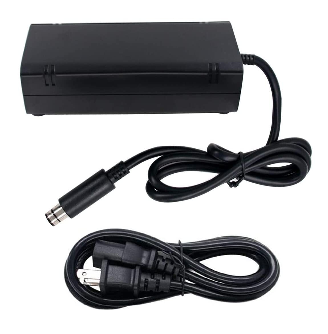 Original Xbox 360 E Power Supply Replacement - AC Adapter Charger Cord for Xbox 360 E Console - Perfect for Gaming at Home or On-the-Go