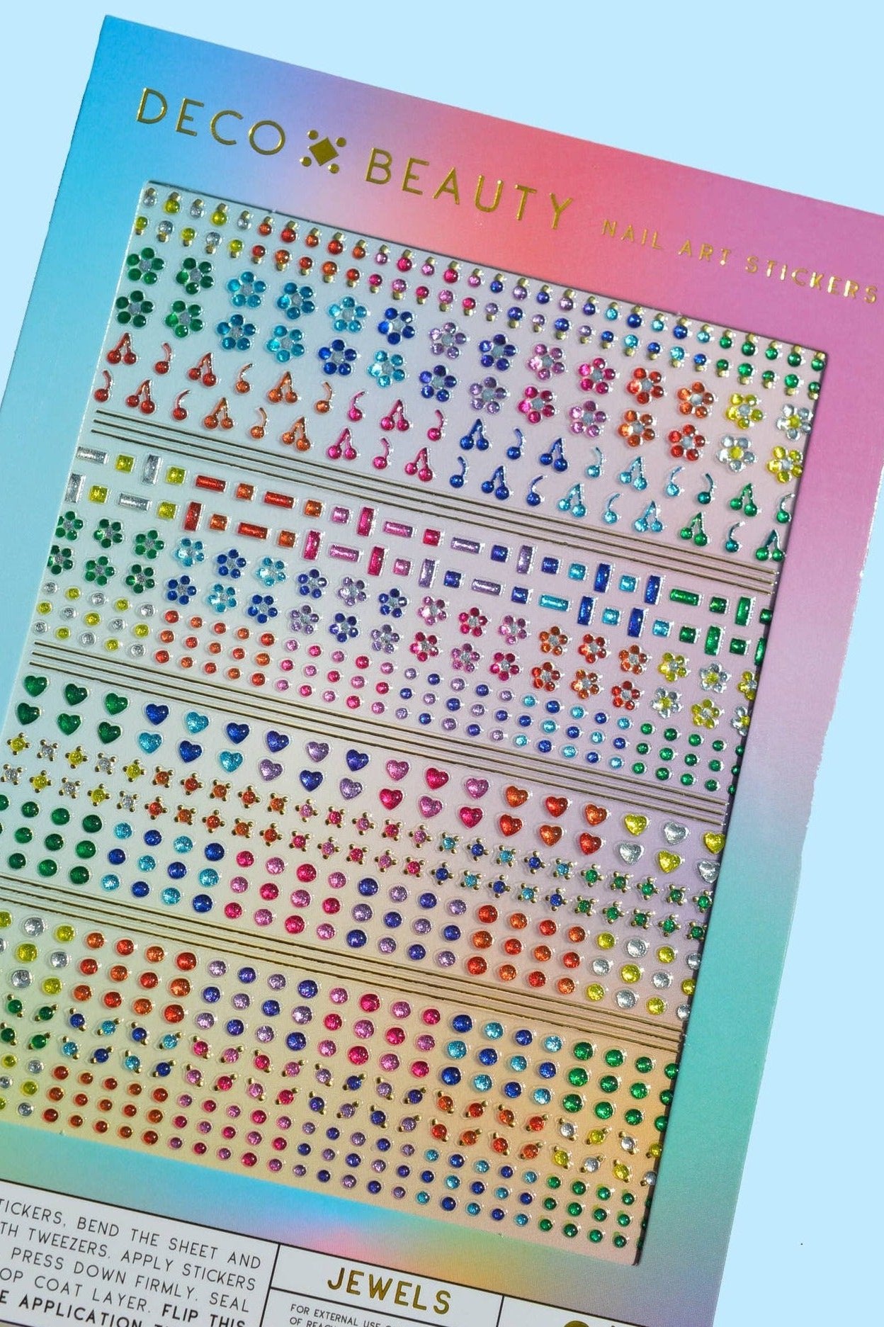 Premium Nail Art Stickers with Rhinestones & Gems | DIY Manicure Decals for Women | Perfect for Parties, Weddings & Special Occasions