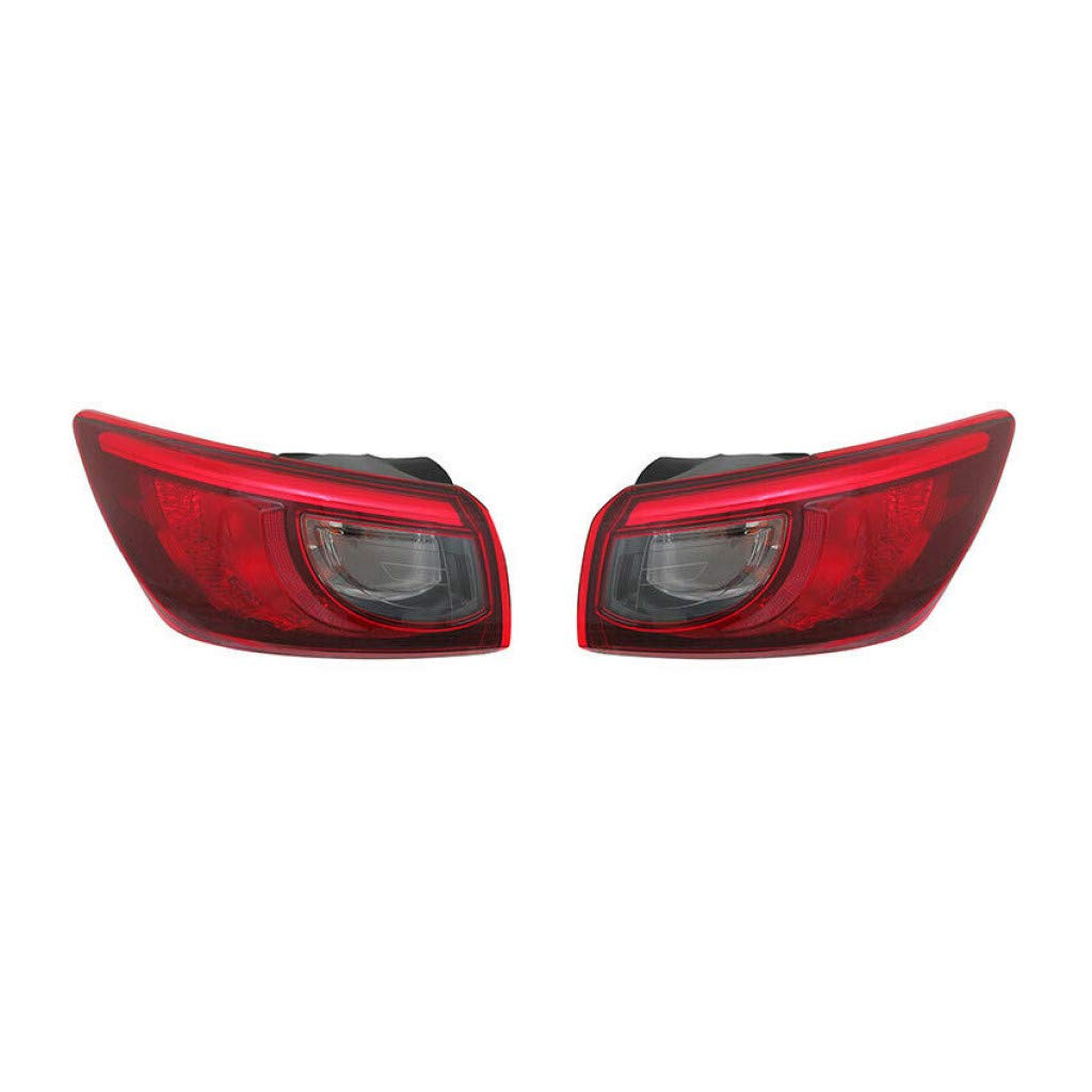 2016-2017 Mazda CX-3 LED Tail Lights Pair - Driver & Passenger Side CAPA Certified with Bulbs Included (MA2804120 + MA2805120) | Perfect Fit Replacement for Improved Visibility & Safety | DB4G-51-160 Bulb Type | Ideal for Night Driving & Enhanced Vehicle Appearance
