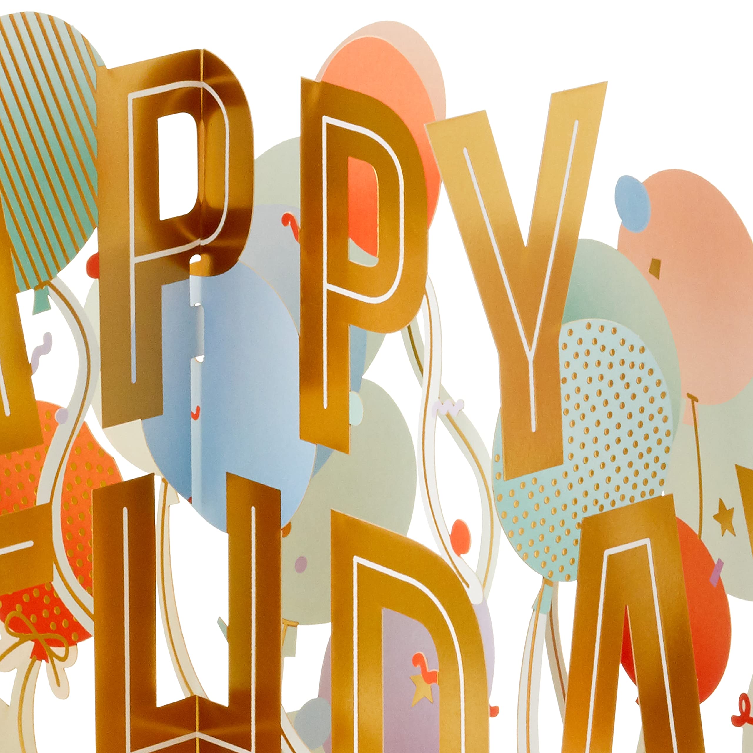 Hallmark Paper Wonder Pop Up Jumbo Birthday Card - Accordion Fold Greeting Card with 3D Design | Perfect for Birthday Parties, Celebrations & Special Occasions