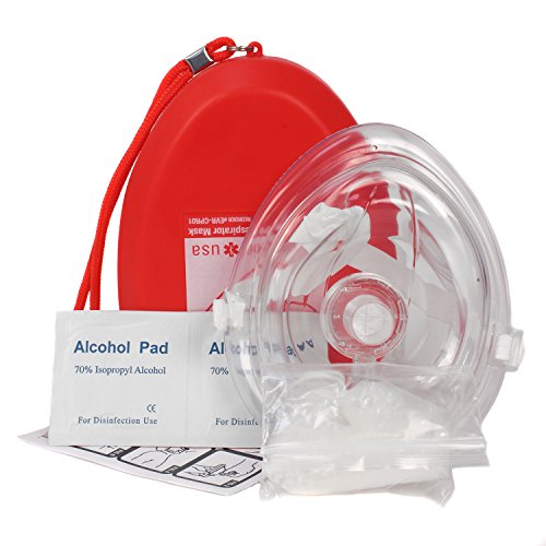 CPR Pocket Resuscitator Kit for Adults & Children - Portable Emergency Breathing Device for First Aid, CPR Training & Rescue Scenarios