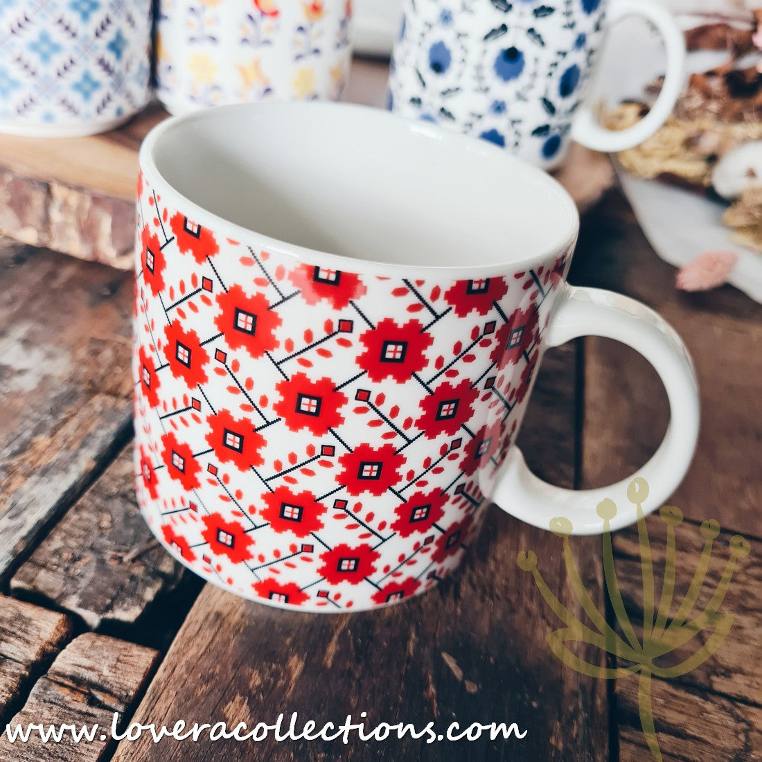 Japanese Fabric Gift Set with Matching Mugs - 65% Off Clearance Sale - Perfect for Home Decor, Tea Time & Thoughtful Presents