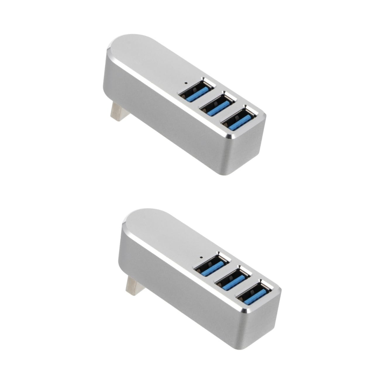 2-in-1 USB Card Reader & Flash Drive - Aluminum Alloy Portable Storage for Laptop/PC