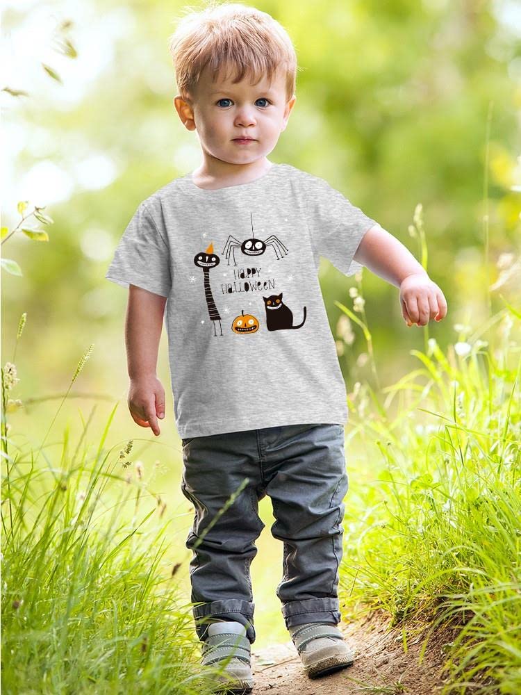 Happy Halloween Spooky Friends Baby T-Shirt - Cute Halloween Outfit for Infants & Toddlers - Perfect for Trick-or-Treating & Halloween Parties