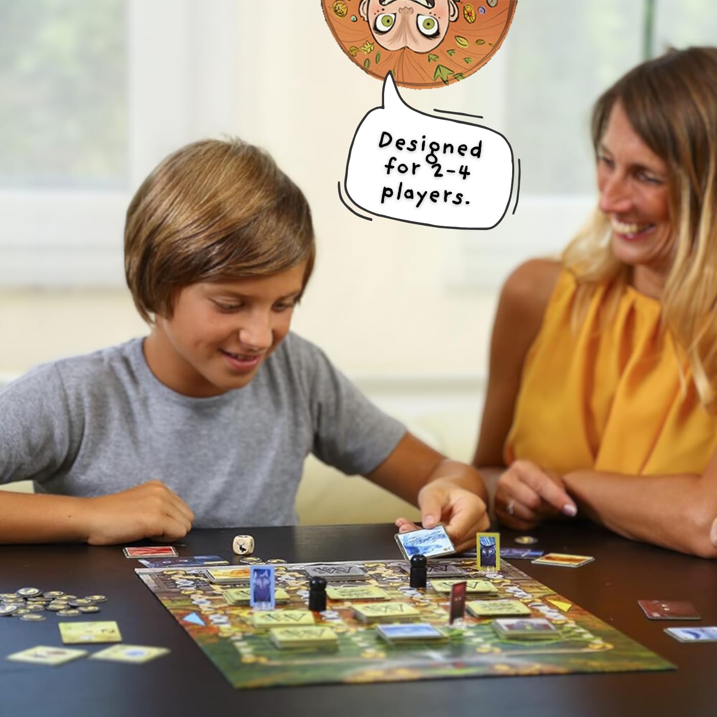 Wolfwalkers Board Game - 4 Exciting Game Modes for 2-4 Players | Family Strategy Game for Ages 6+ | Perfect for Family Game Nights & Kids' Birthday Parties