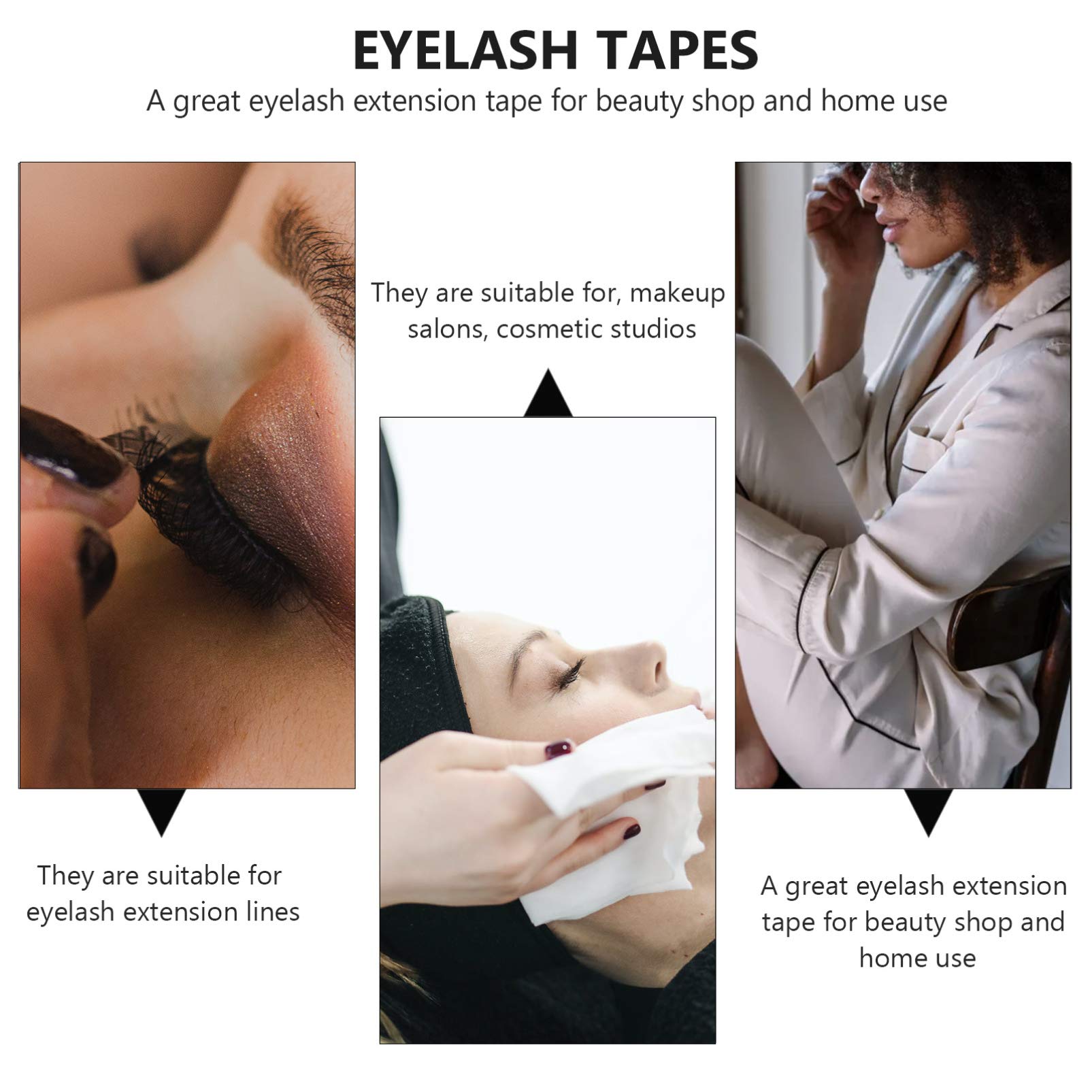 Beavorty 4 Rolls Breathable False Eyelash Tape Strips - Non-Woven Lash Extension Grafting Tapes for Professional & DIY Use (Pink) - Perfect for Salon, Home Use & Makeup Artists