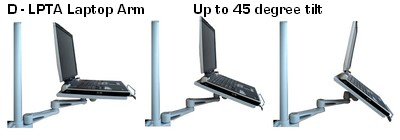 Adjustable Rolling Laptop Stand Desk - 24