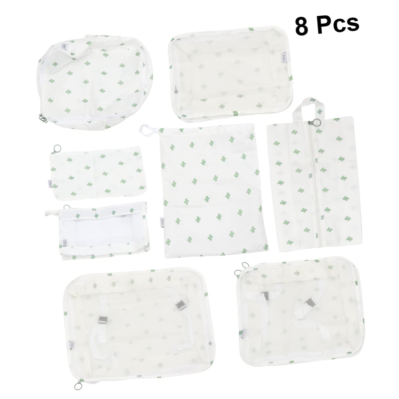 8-Piece Foldable Vacuum Storage Bags Set for Luggage, Clothes, Duvets & Travel | Space-Saving Organizer for Home, Moving & Packing