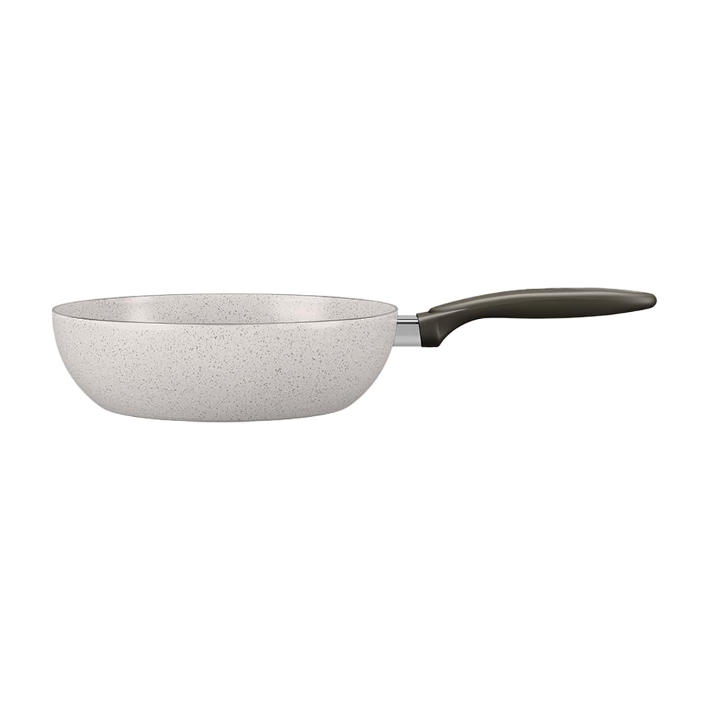 Brinox 24Cm 2.3L Ceramic Non-Stick Wok Pan - Premium Vanilla Cookware for Stir Fry, Sauteing & Asian Cooking | Healthy Kitchen Essential