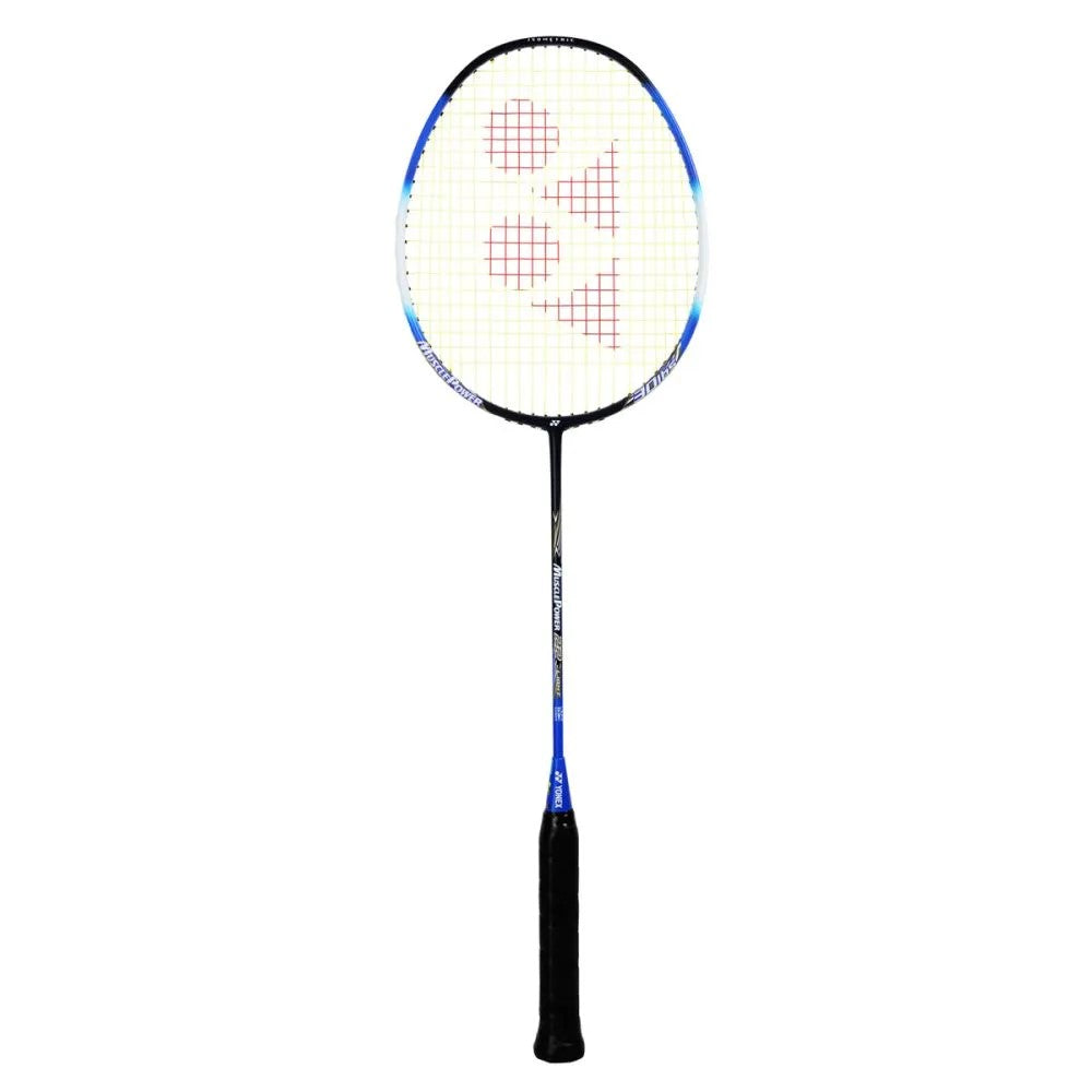 Yonex Muscle Power 22 Black/Blue Prestrung Badminton Racket - Professional Grade for Tournaments & Training | Made in China | Perfect for Indoor Sports & Backyard Games