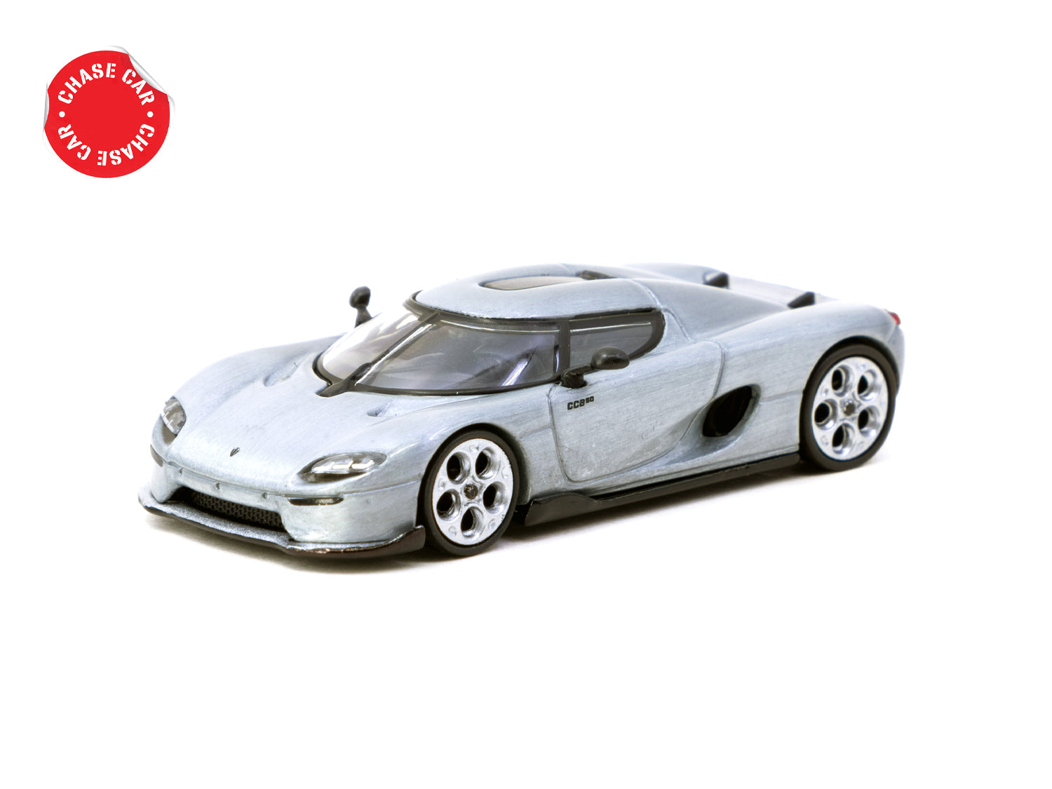 Tarmac Works 1/64 Scale Koenigsegg CC850 Diecast Model Car in Silver - Collectible Miniature Vehicle for Display & Racing Scenes