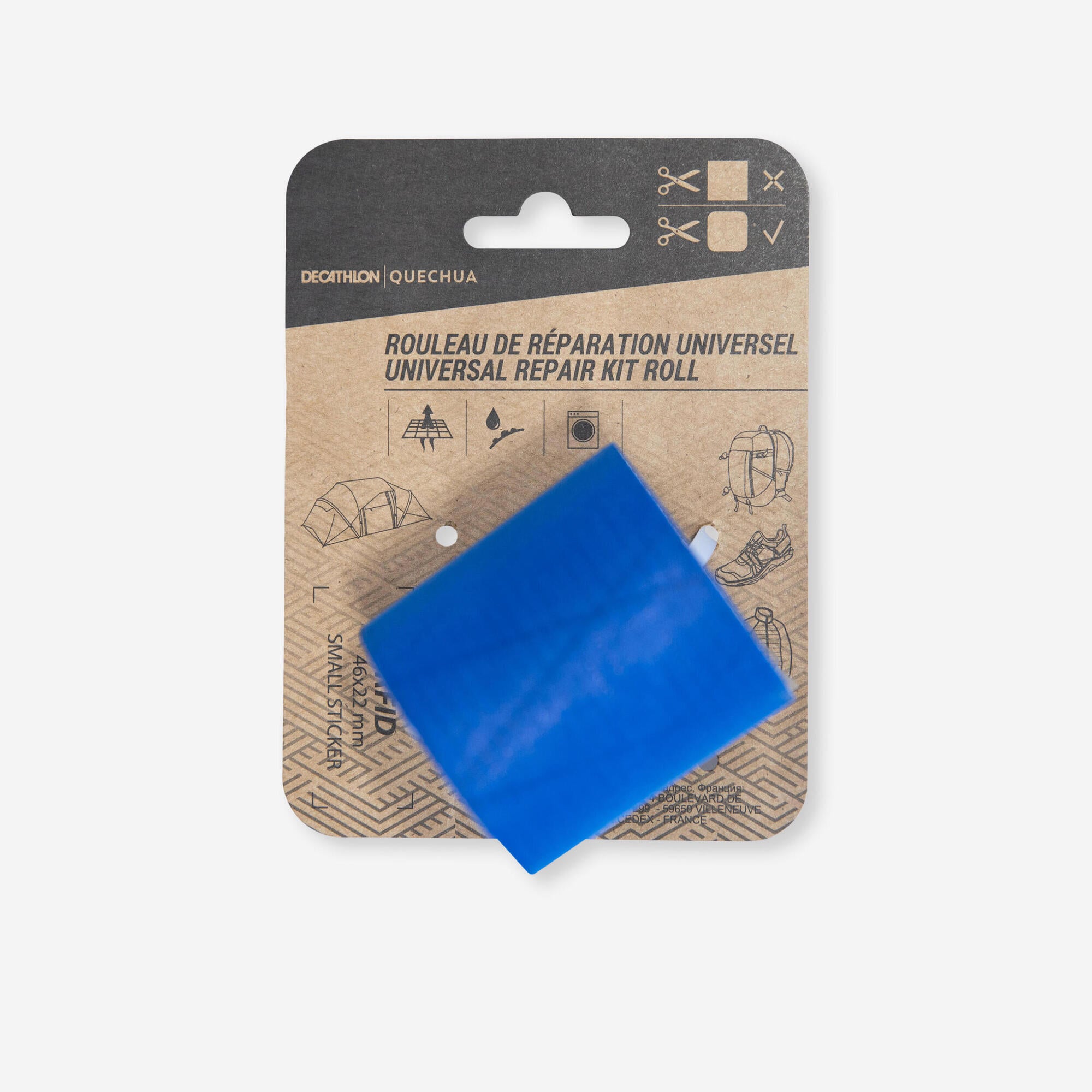 Quechua Multipurpose Repair Adhesive Tape - Strong Waterproof Duct Tape for Home, Outdoor & Emergency Fixes - Perfect for Camping, Hiking, Travel & DIY Projects