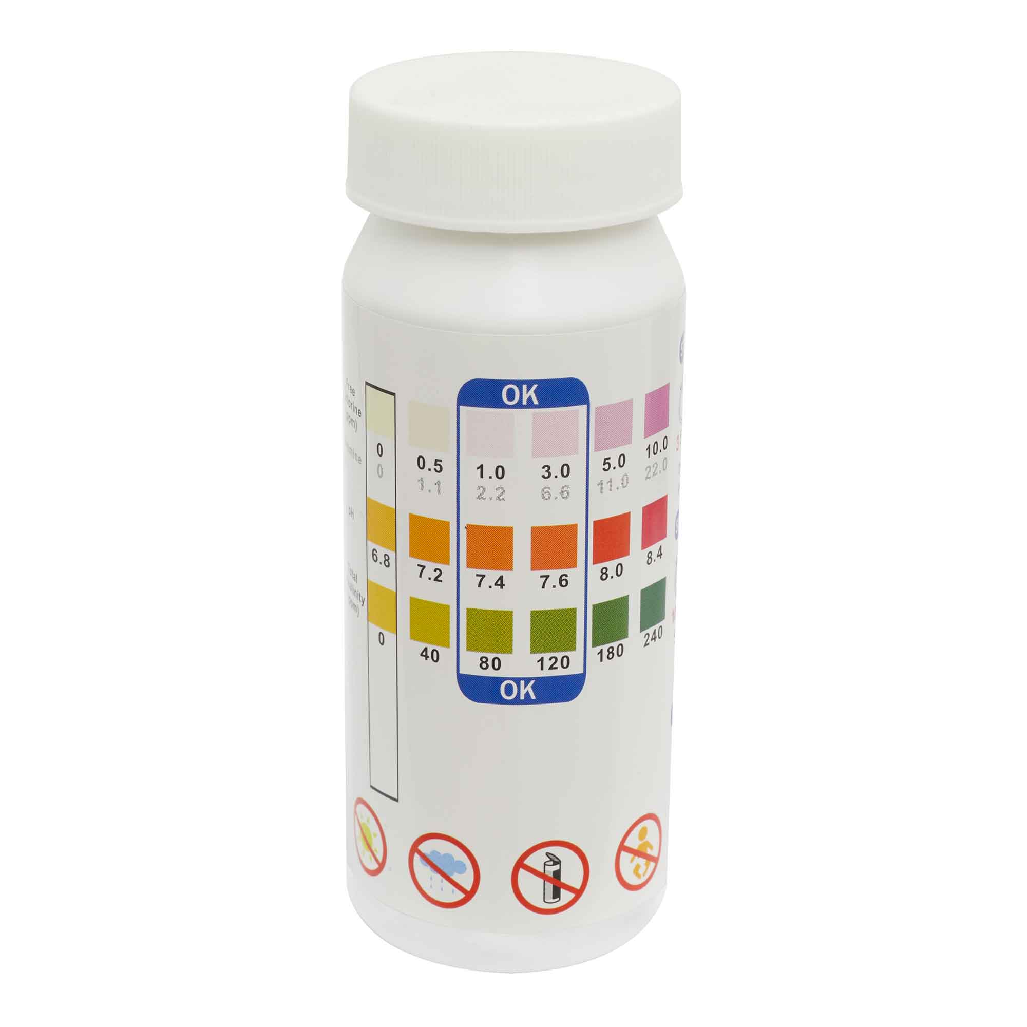 3-in-1 Chlorine, PH & Alkalinity Test Strips - 100 Count Pool Water Testing Kit | Accurate & Fast Results for Swimming Pools, Hot Tubs & Spas