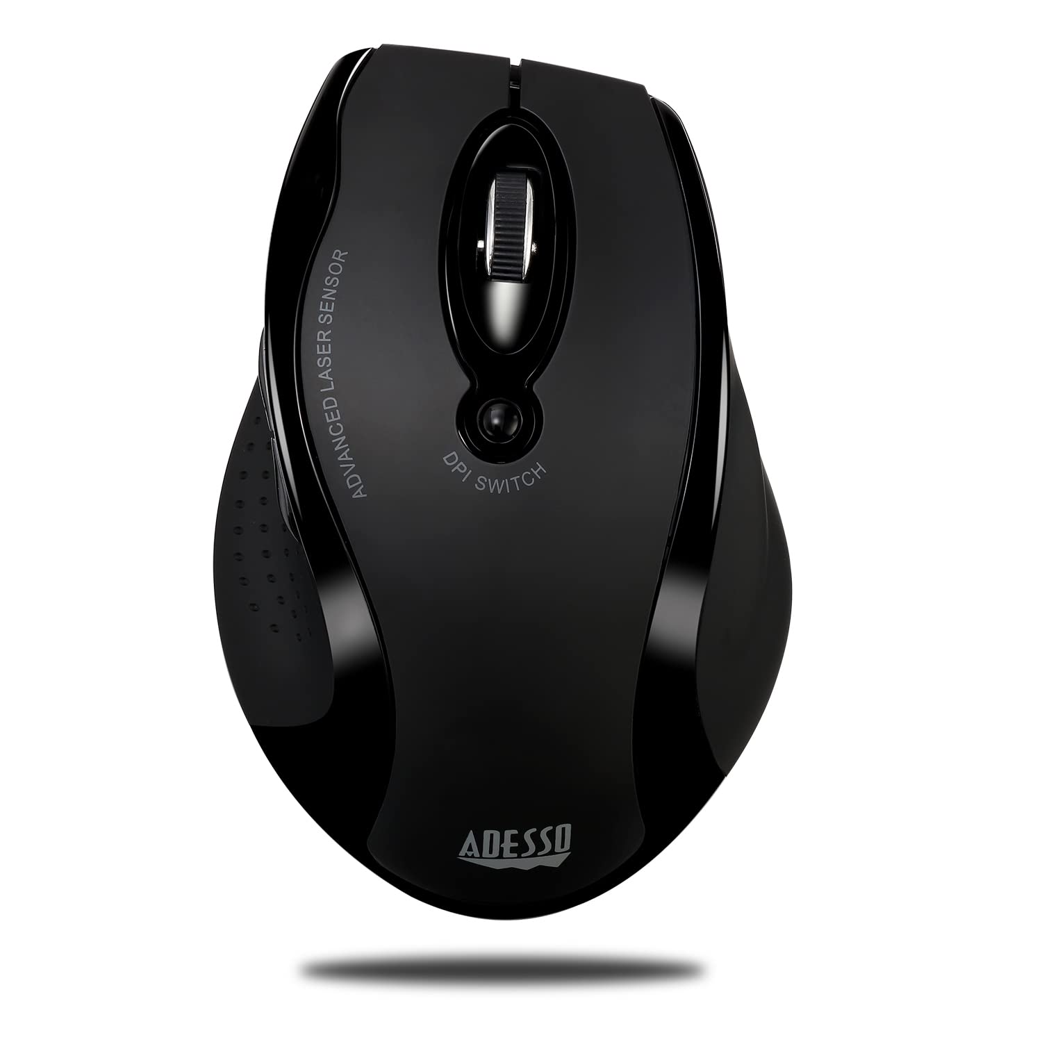 Adesso iMouse G25 Wireless Ergonomic RF Laser Mouse - Comfortable Vertical Design for Office, Home & Gaming Use - Reduce Wrist Pain & Improve Productivity