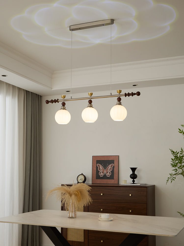 Cassian Linear Pendant Lamp - Modern LED Hanging Light Fixture for Kitchen Island, Dining Room & Living Room | Dimmable Industrial Style Lighting