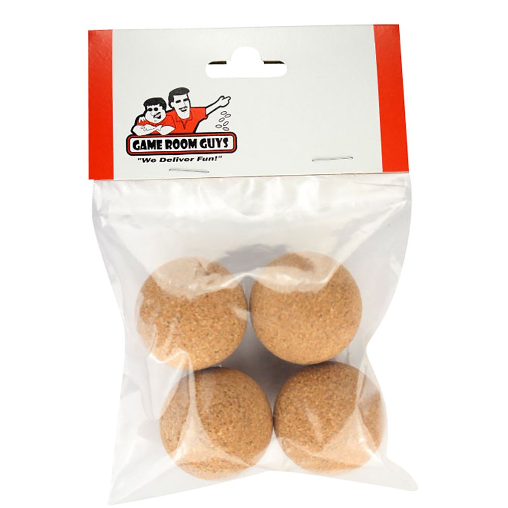 Premium Natural Cork Foosballs - 4-Pack for Shelti, Tornado & Dynamo Tables | Durable Game Balls for Competitive Play & Home Entertainment
