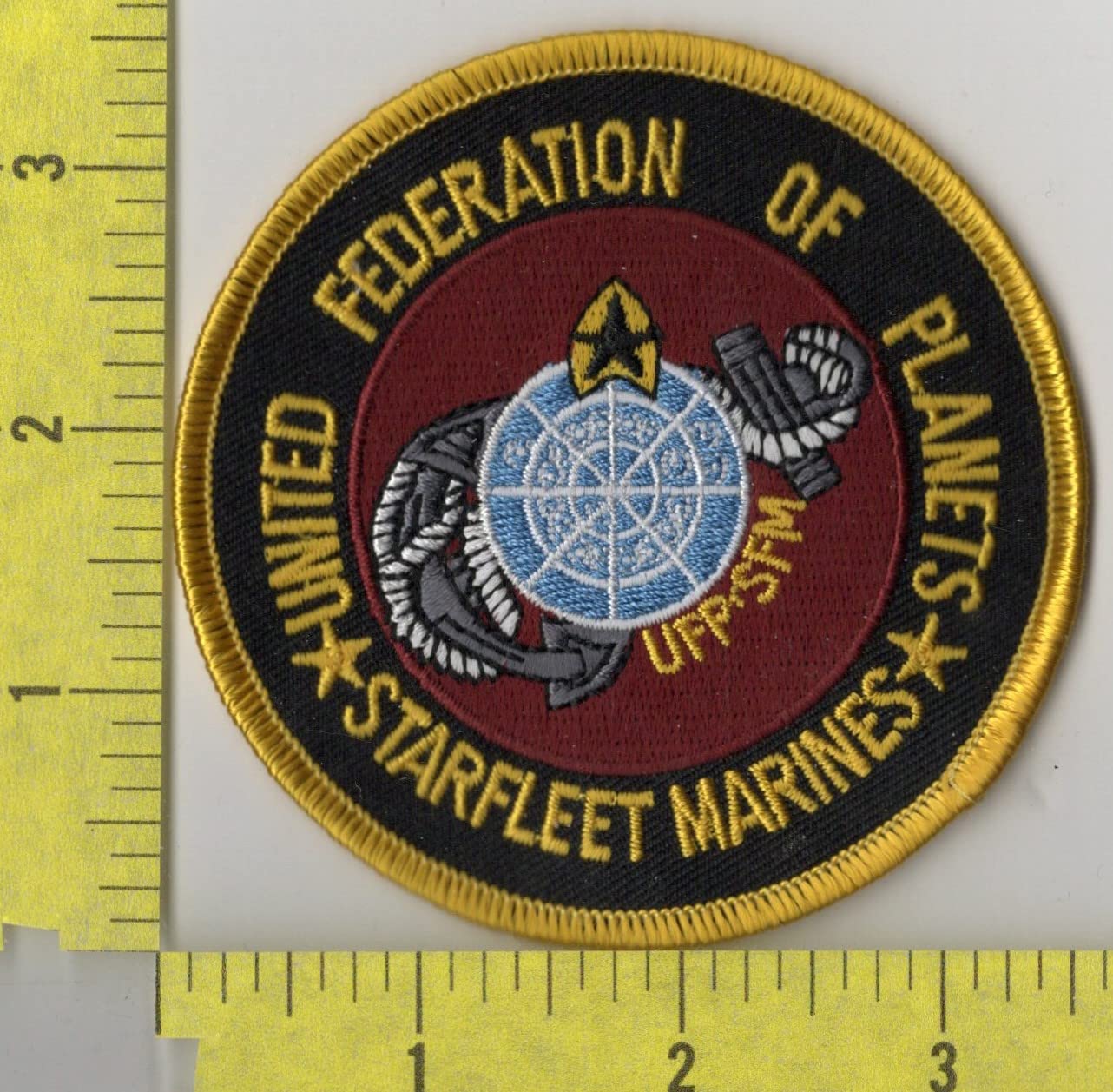 Star Trek Starfleet Marines Embroidered Iron-On Patch - United Federation of Planets Badge for Jackets, Hats & Backpacks - Perfect for Cosplay, Costumes & Fan Collections