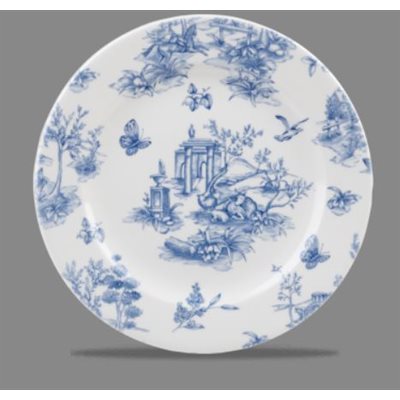 Vintage Churchill Prague Toile Decorative Plate Set - 8.25