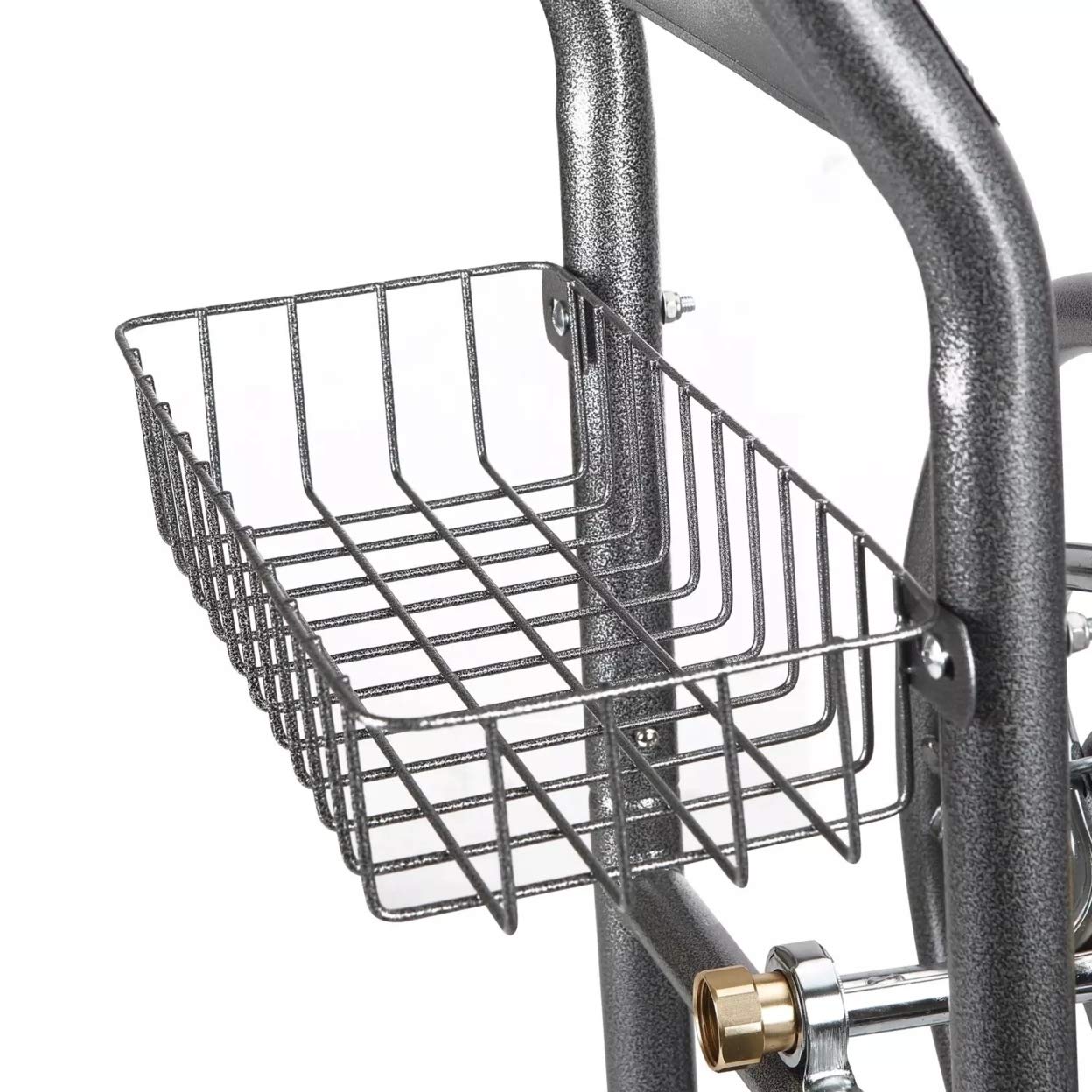 Member's Mark Heavy-Duty Hose Reel Cart with Steel Basket - Perfect for Garden Watering, Car Washing & Outdoor Cleaning