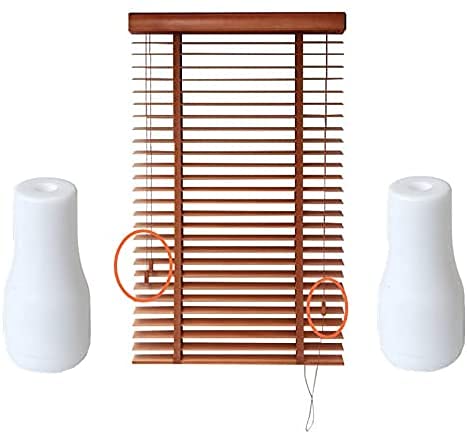 20pcs White Plastic Window Blind Cord Knobs - Decorative Cord Tassel Drops for Roman Shades, Curtains & Crafts - Perfect for Home Decor & DIY Projects