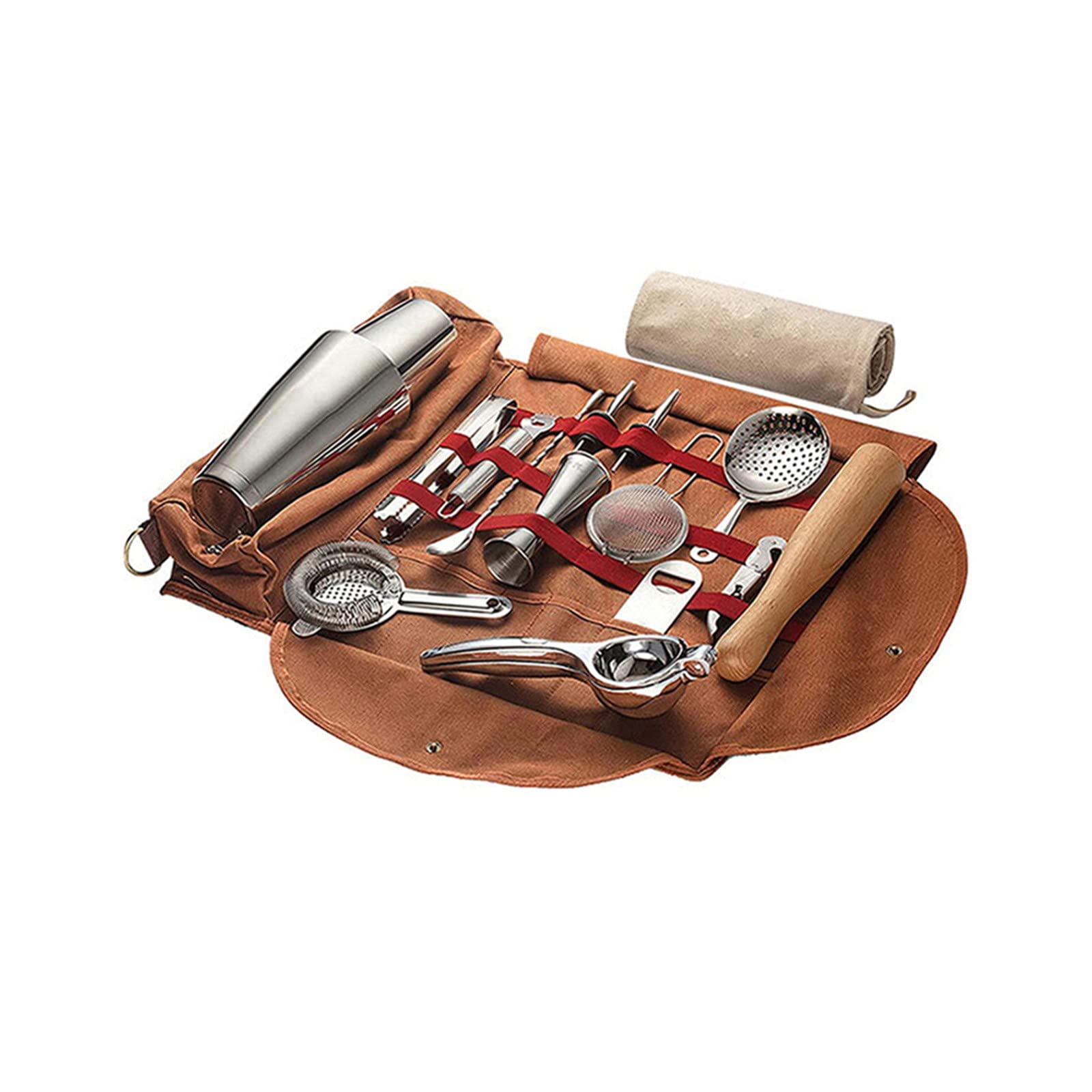 Professional Bartender Tool Bag - Portable Travel Bar Kit Case for Cocktail Mixing & Bartending Essentials | Perfect for Home Bars, Parties & Outdoor Events