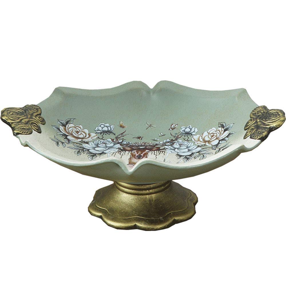 Ceramic Serving Platter for Fruits, Cakes, Desserts, Cupcakes & Pastries - Elegant Party, Birthday & Wedding Tray for Stylish Entertaining