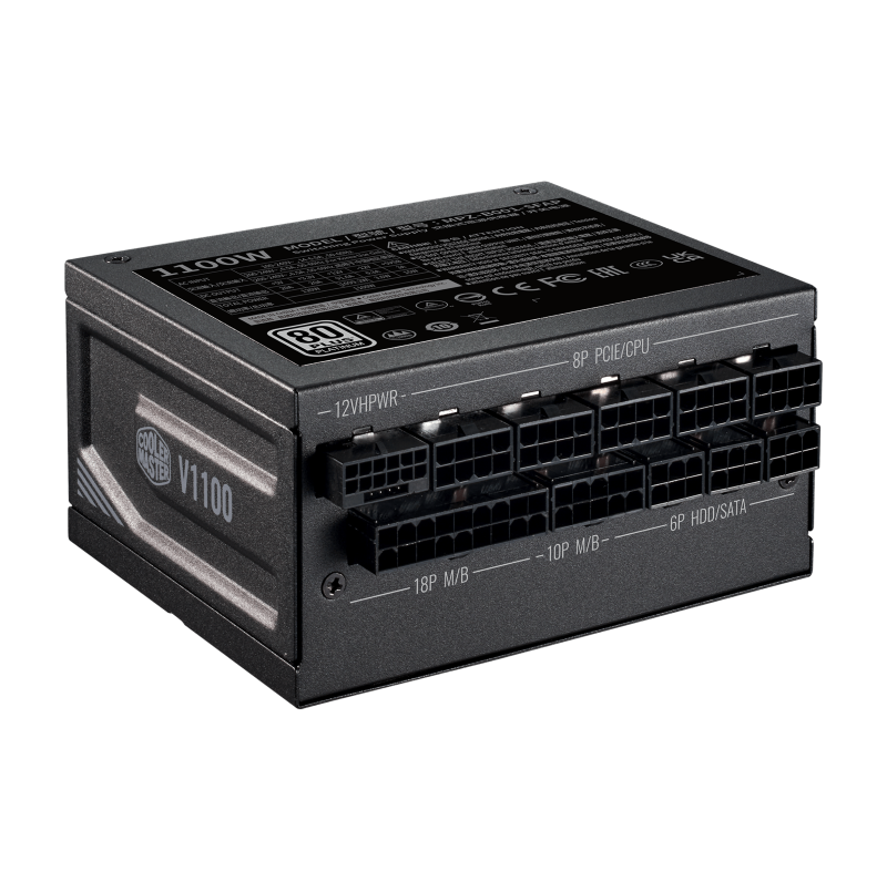 Cooler Master MPZ B001 SFAP BUK CM V1100 SFX Platinum Full Modular ATX3 Power Supply (10 Year Warranty) - Perfect for Compact Gaming PCs & Mini-ITX Builds