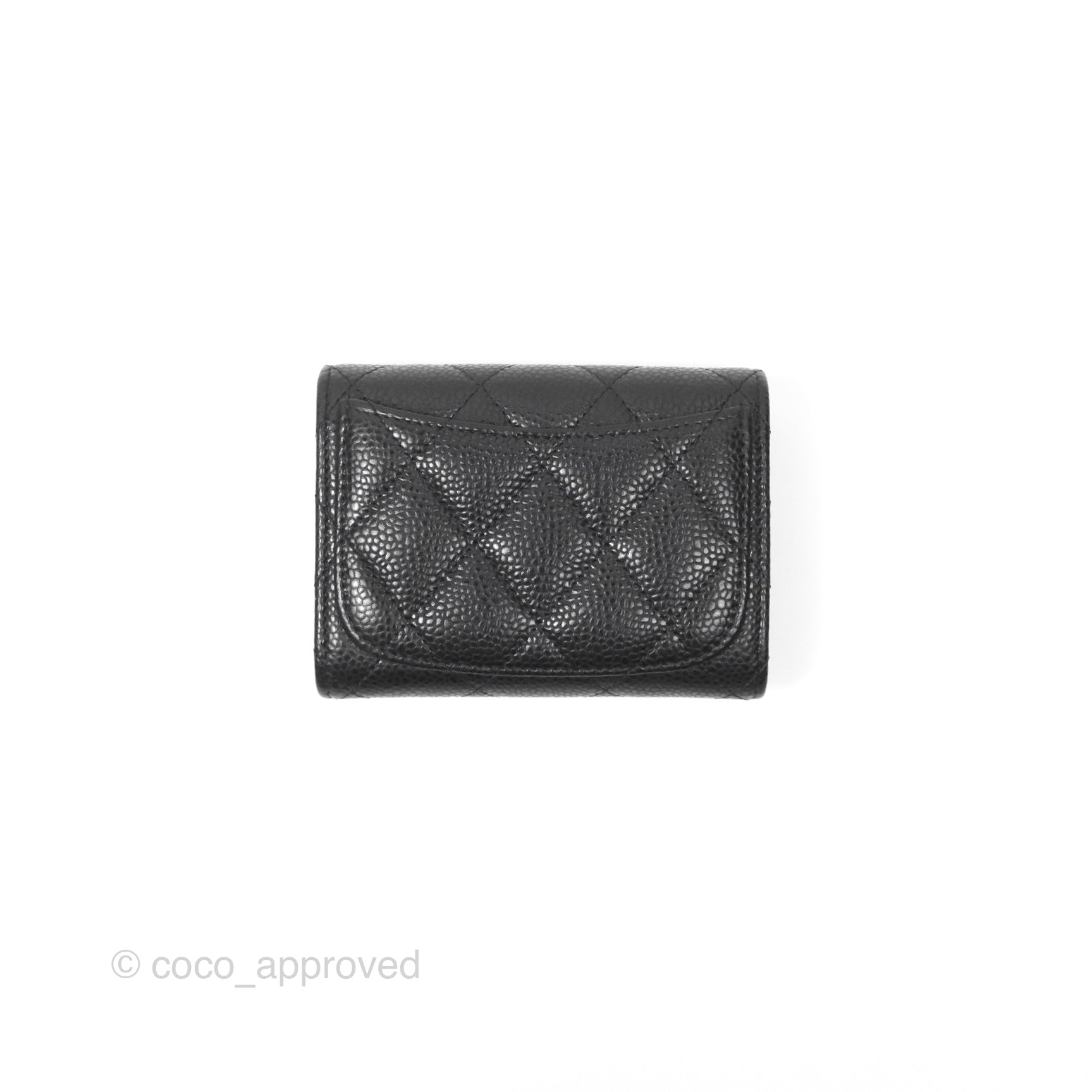 Chanel Caviar Quilted Flap Card Holder Wallet in Black with Gold Hardware - Perfect for Everyday Luxury & Gift Giving