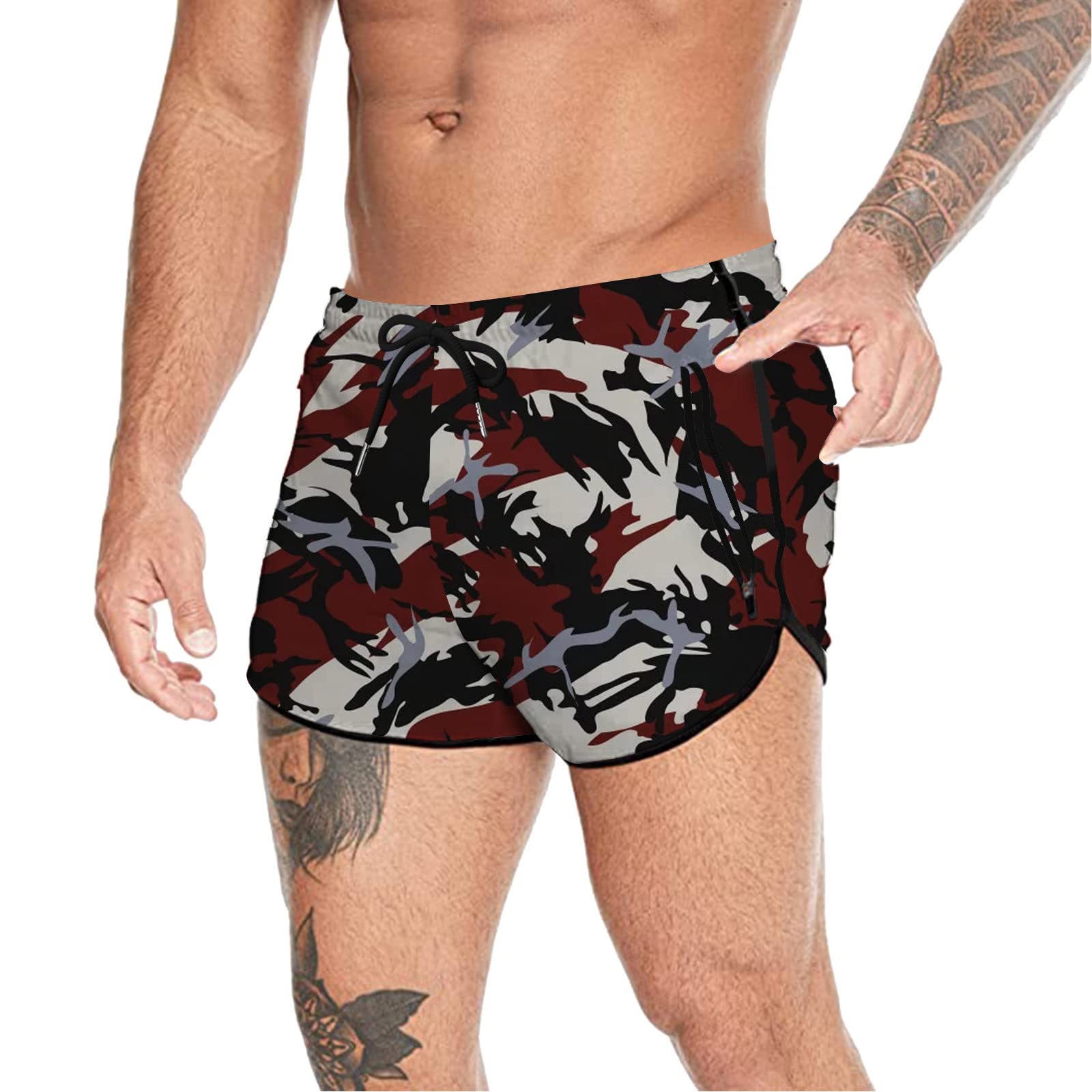 Men's Lightweight Mesh Running Shorts - Elastic Waist, Breathable for Sports & Fitness | Gym & Outdoor Workouts