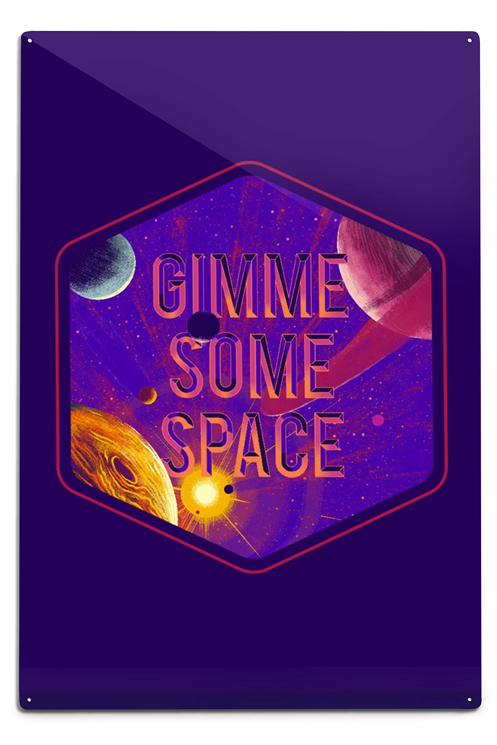 Because Science Collection - Solar System Planets Aluminum Art Sign (6x9 Inch) for Indoor & Outdoor Space Decor | Perfect for Home, Office, Classroom & Science Enthusiasts