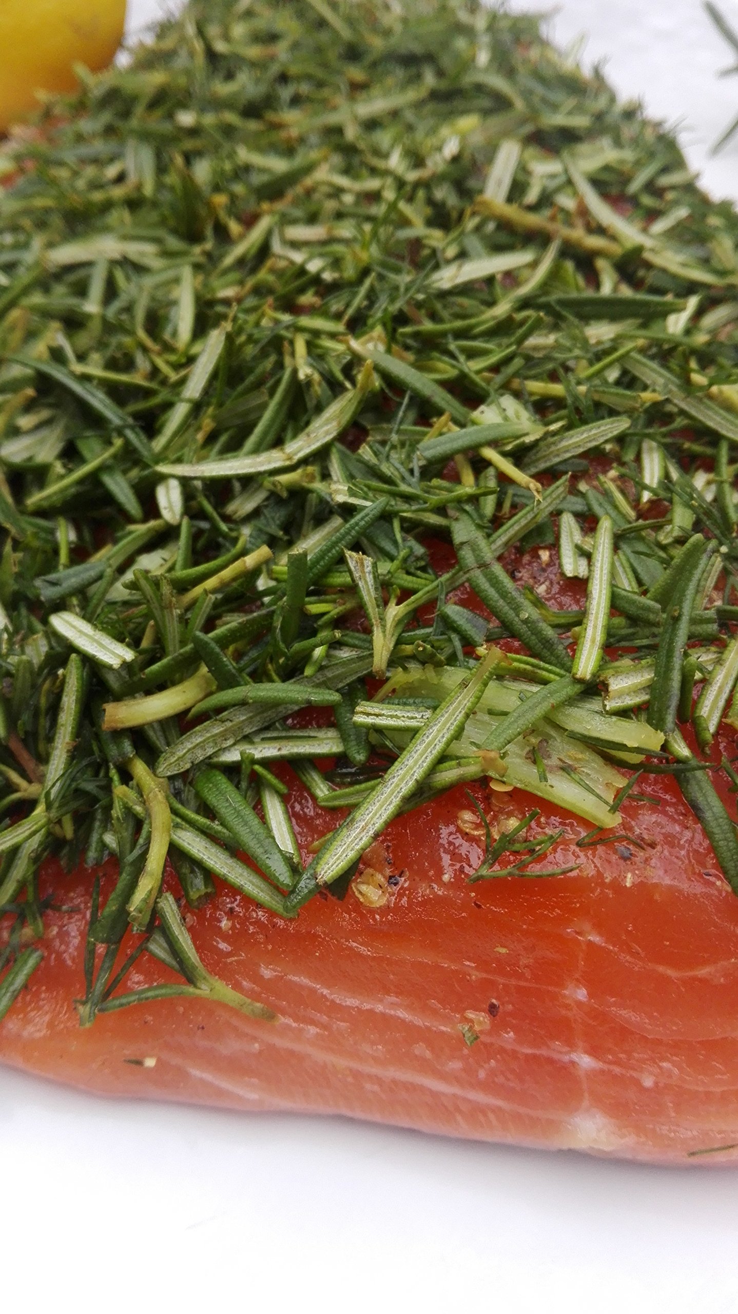 Organic Honey & Fresh Rosemary Gravlax Salmon - 1.1 kg | Handcrafted with Fresh Herbs & Citrus | Perfect for Brunch, Charcuterie Boards & Gourmet Meals