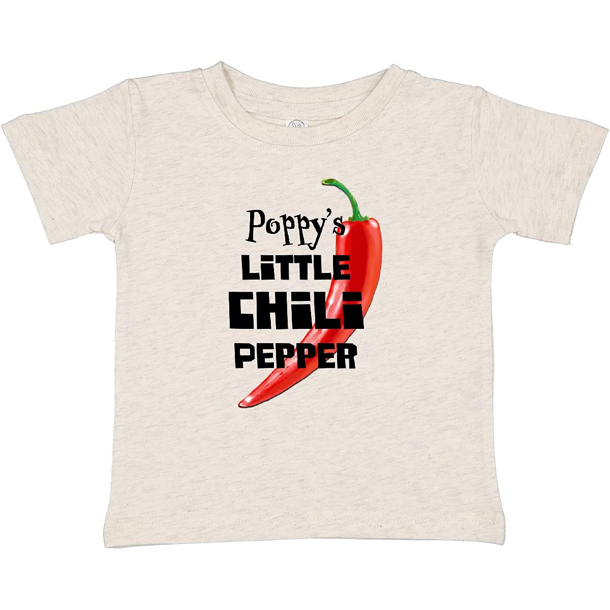 Inktastic Poppy's Little Chili Pepper Baby T-Shirt - Cute Infant Bodysuit for Boys & Girls - Perfect for Family Photos, Birthdays & Everyday Wear