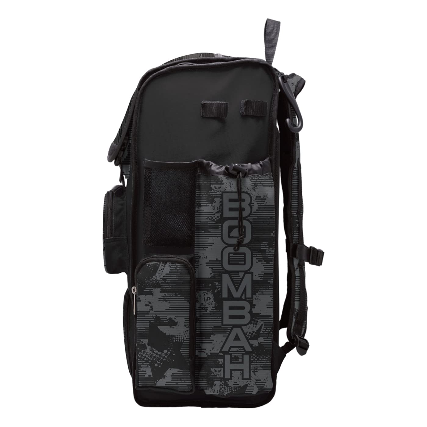 Boombah Superpack Bat Backpack - Holds 4 Baseball Bats | USA Mission Black Ops Black/Charcoal | Durable Baseball Equipment Bag for Players & Coaches | Perfect for Practice, Games & Travel