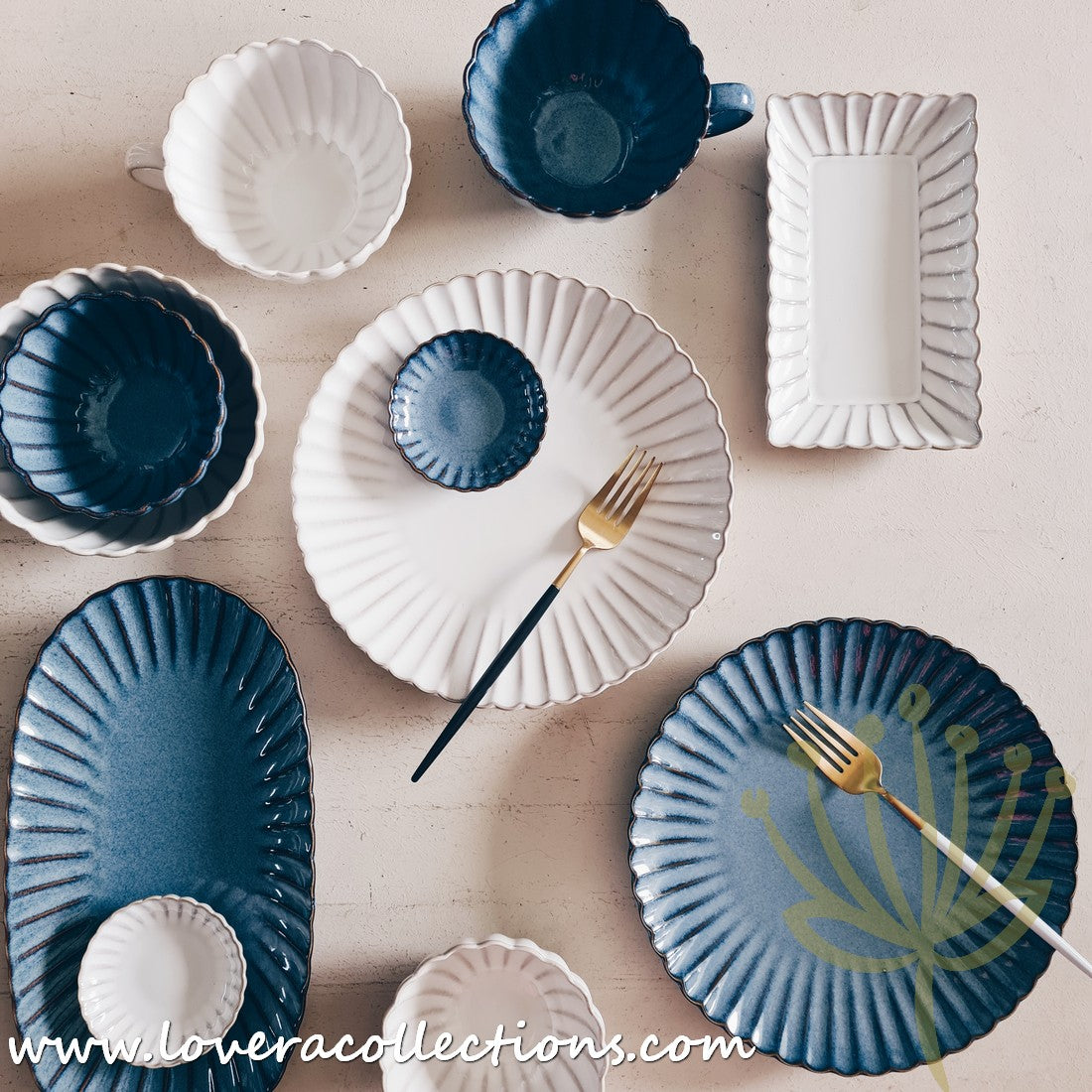 Rustic Seashell Dinnerware Set - Beach Themed Plates, Bowls & Serving Dishes for Coastal Dining & Entertaining - Perfect for Beach House, Summer Parties & Nautical Decor