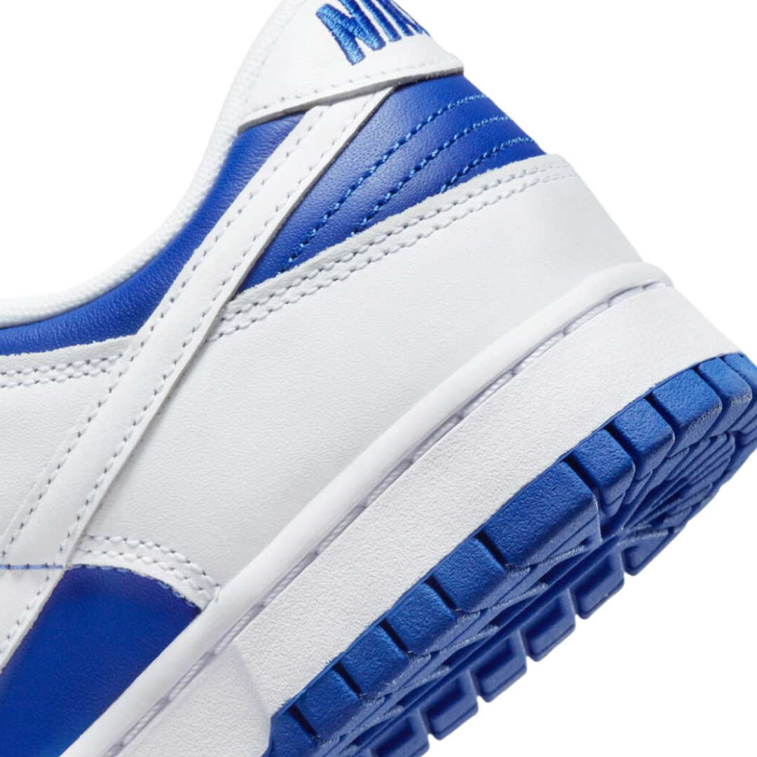 Nike Dunk Low Men's Shoes - Racer Blue & White Sneakers for Casual Wear, Running, and Street Style