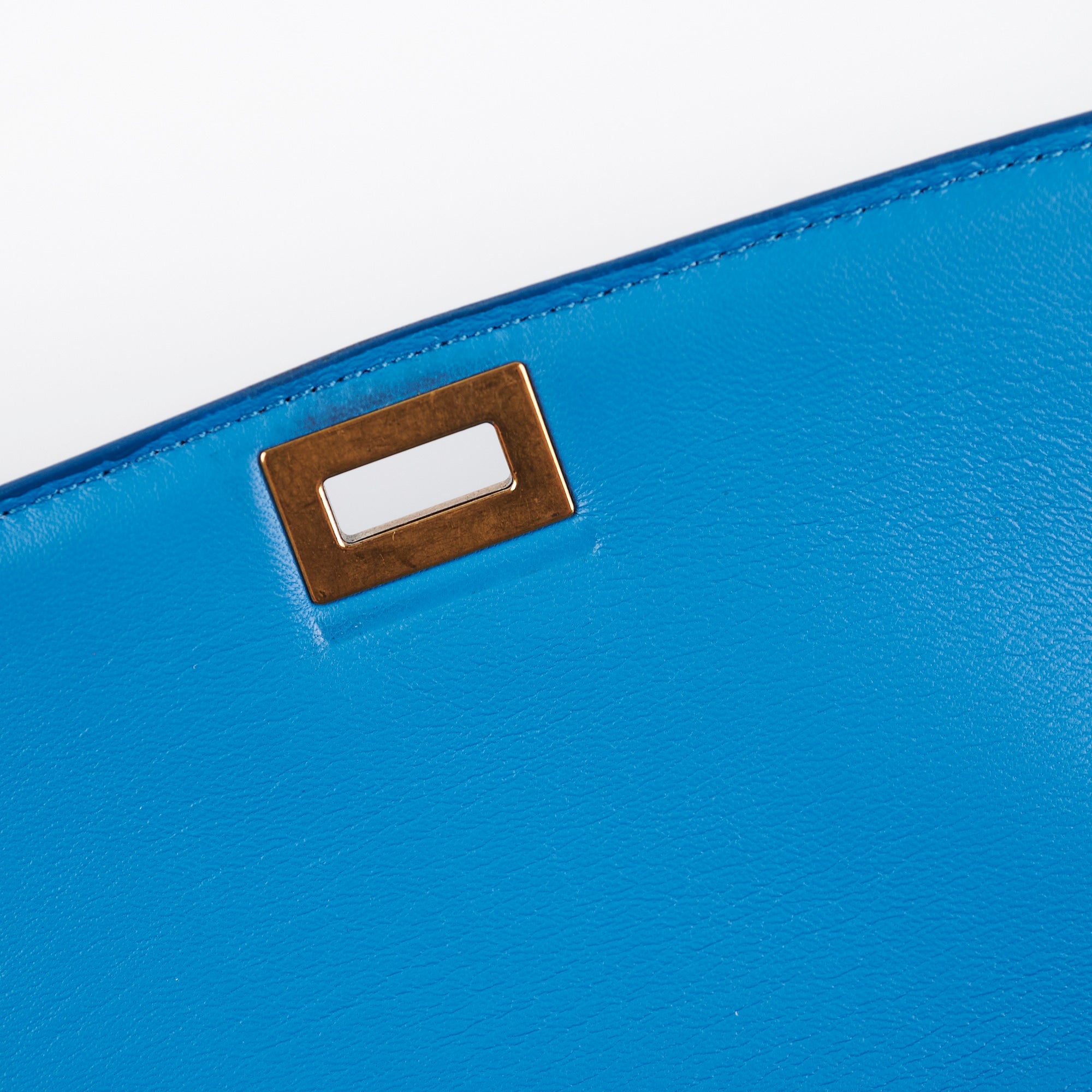 Celine Medium Aqua Blue Box Crossbody Bag - Luxury Leather Shoulder Purse for Women | Perfect for Date Night, Office & Travel Accessories