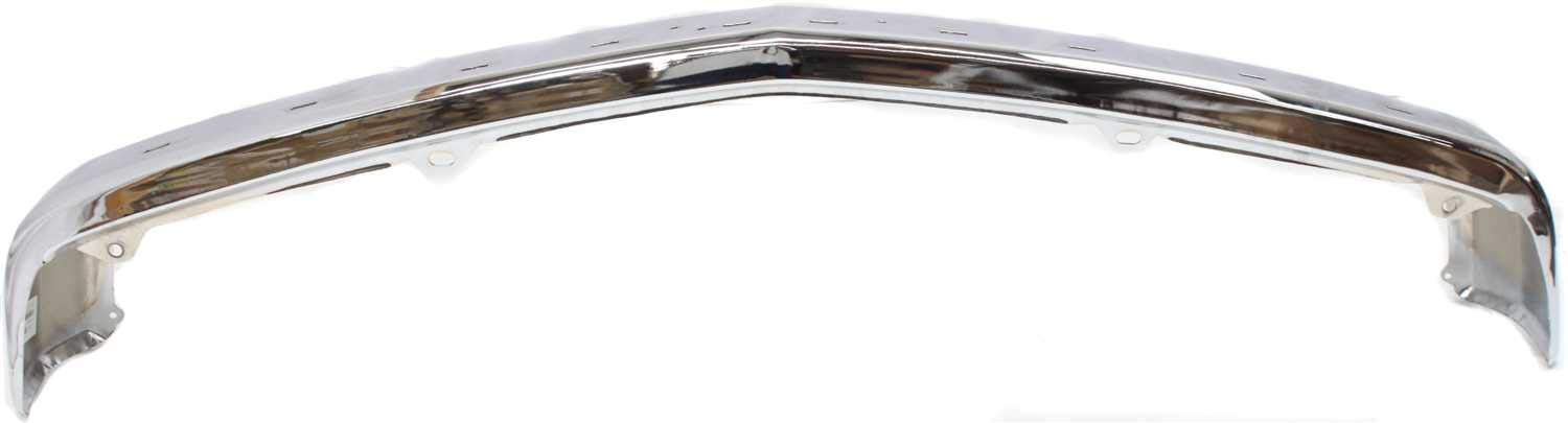 Garage-Pro Chrome Front Bumper with Impact Strip & Pad Holes | Compatible with 1988-2002 Chevrolet C/K Full Size Pickup Trucks | Durable Replacement for Off-Road & Daily Driving