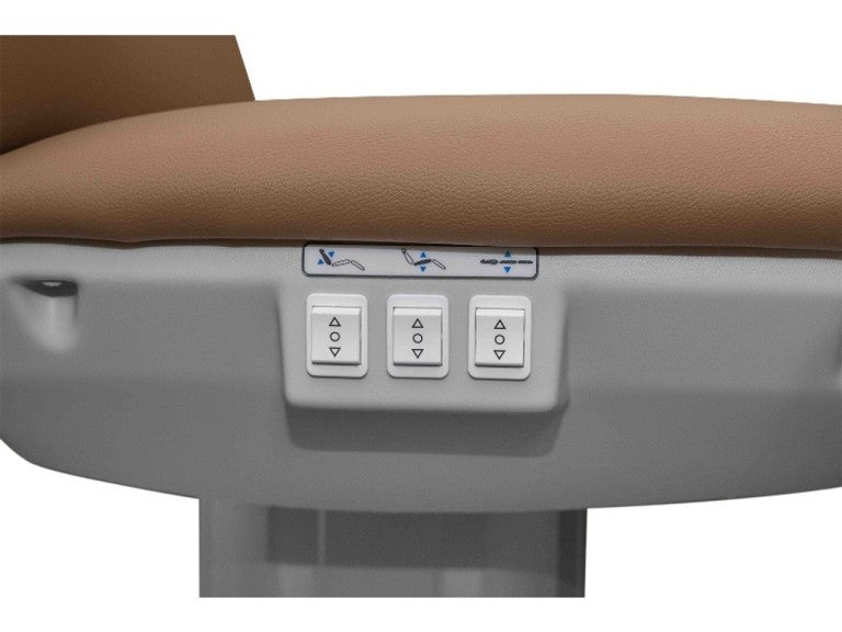 Silverfox 4 Motors Electric Facial Bed Chair - Dark Grey 2270FB | Professional Salon Massage Table for Spa & Beauty Treatments | Perfect for Facial, Massage, Waxing & Skin Care Services