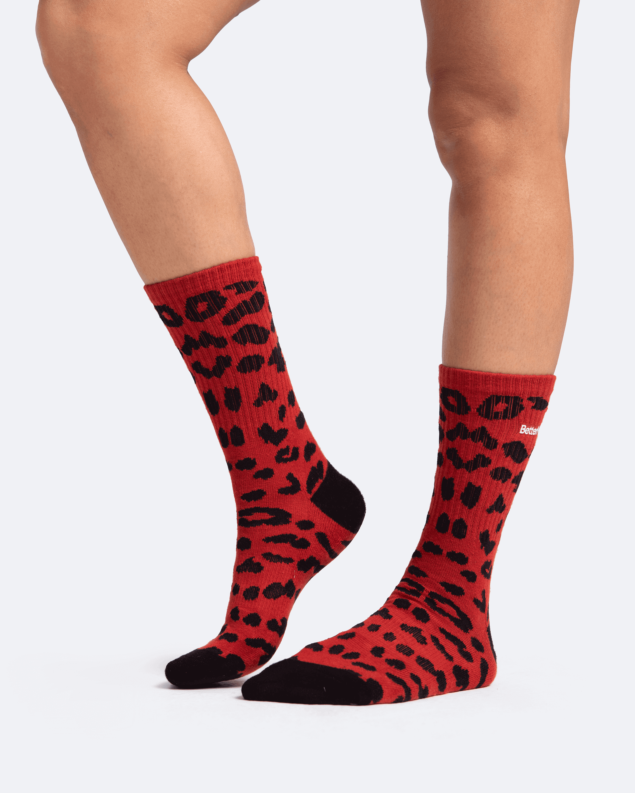 Leopard Print Cotton Socks for Women & Men - Soft Comfortable Animal Pattern Crew Socks for Casual Wear, Workout, and Daily Fashion