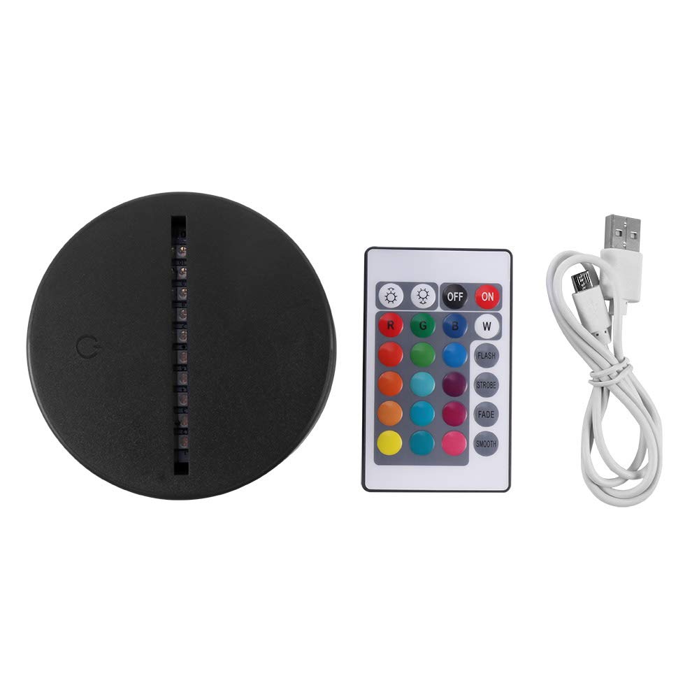 OURLITIME Multicolor LED Night Light with Motion Sensor - Portable ABS Bedside Lamp with Remote Control for Kids & Adults - Perfect for Bedrooms, Nurseries, and Gift Giving