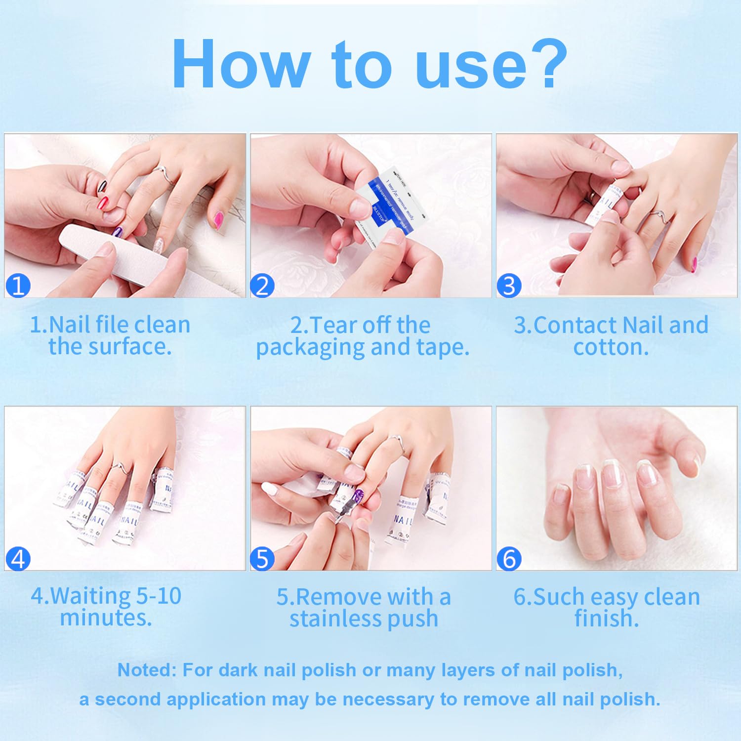 200 PCS Individually Wrapped Nail Polish Remover Wipes - Gentle & Effective Nail Polish Removal Pads for Home, Salon & Travel | Perfect for Manicures, Pedicures & Quick Touch-Ups