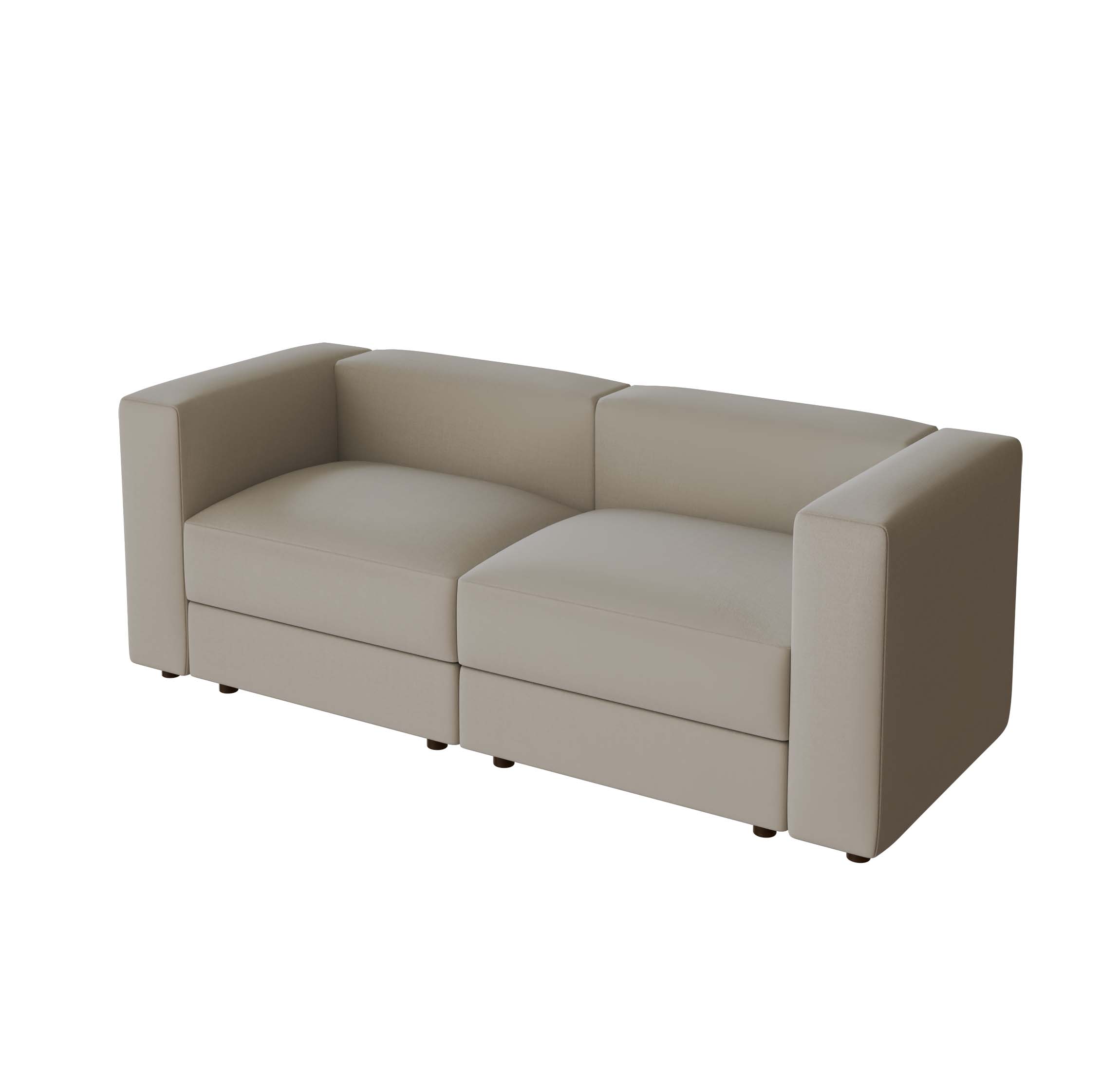 Jattebo 2-Seat Modular Sofa Cover - Stretchable Loveseat Slipcover for Sectional Couches | Perfect for Living Room, Apartment & Home Decor Protection