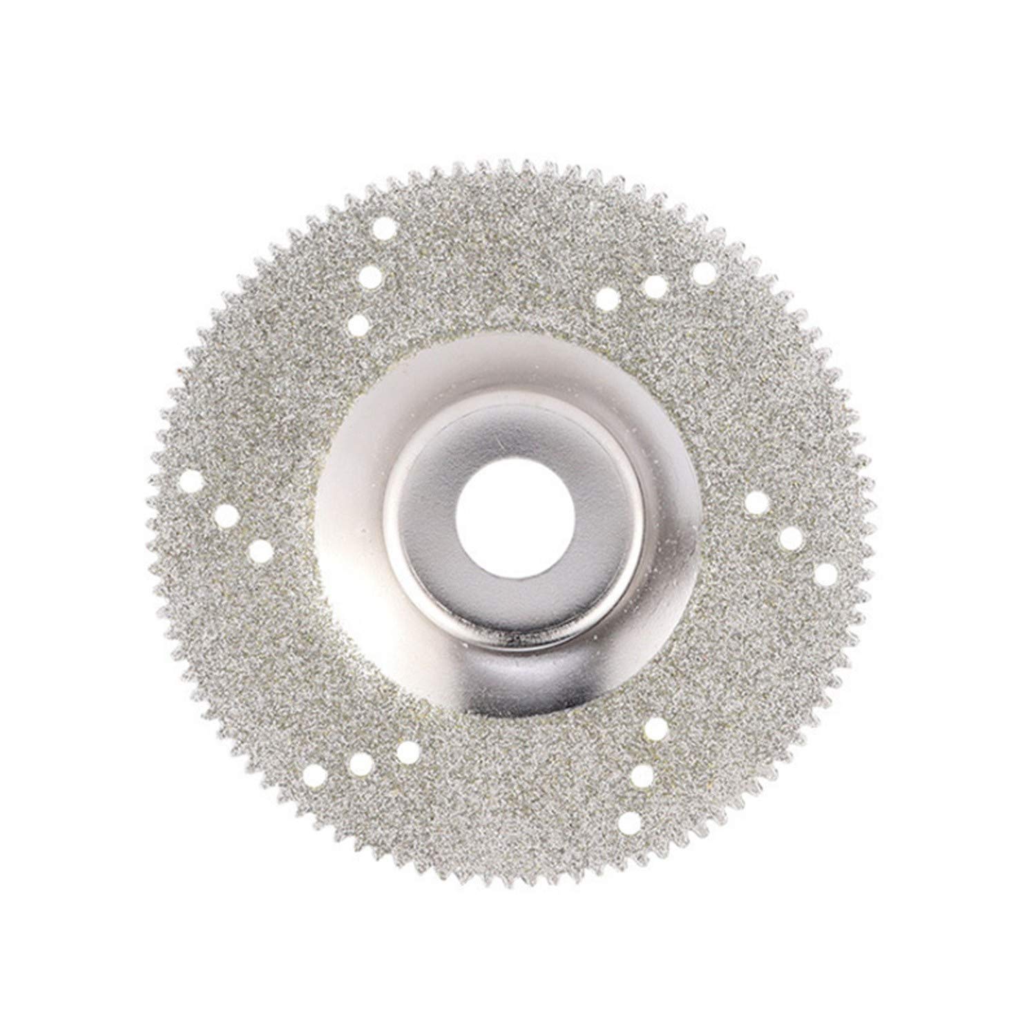 3.9 Inch Diamond Turbo Dry Cutting Disc - 100mm Angle Grinder Blade for Porcelain Tile, Stone & Concrete - Professional Home Improvement Tool Set (Silver) - Perfect for DIY Projects, Construction & Masonry Work