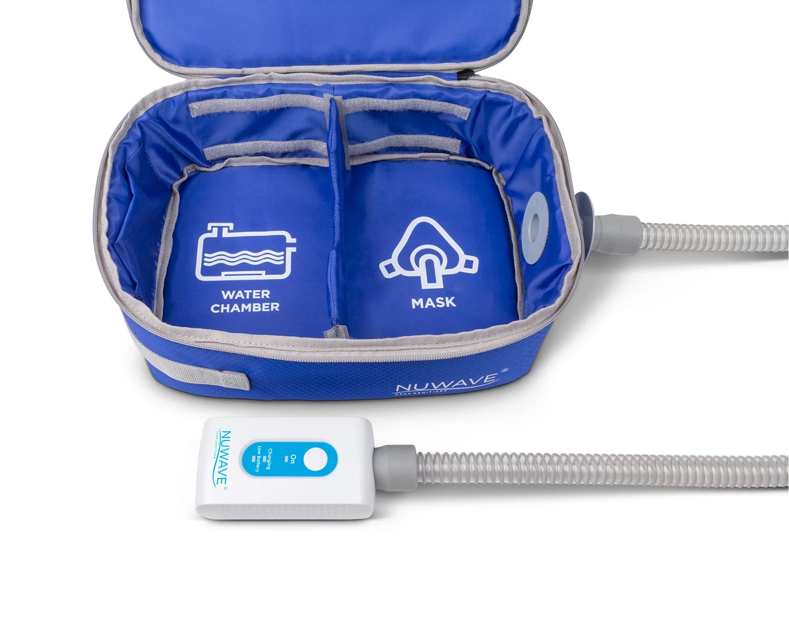 Nuwave CPAP Sanitizer Machine - Portable UV Light Cleaner for CPAP Masks, Hoses & Accessories - Eliminates 99.9% of Germs & Bacteria - Perfect for Travel, Home & Medical Use