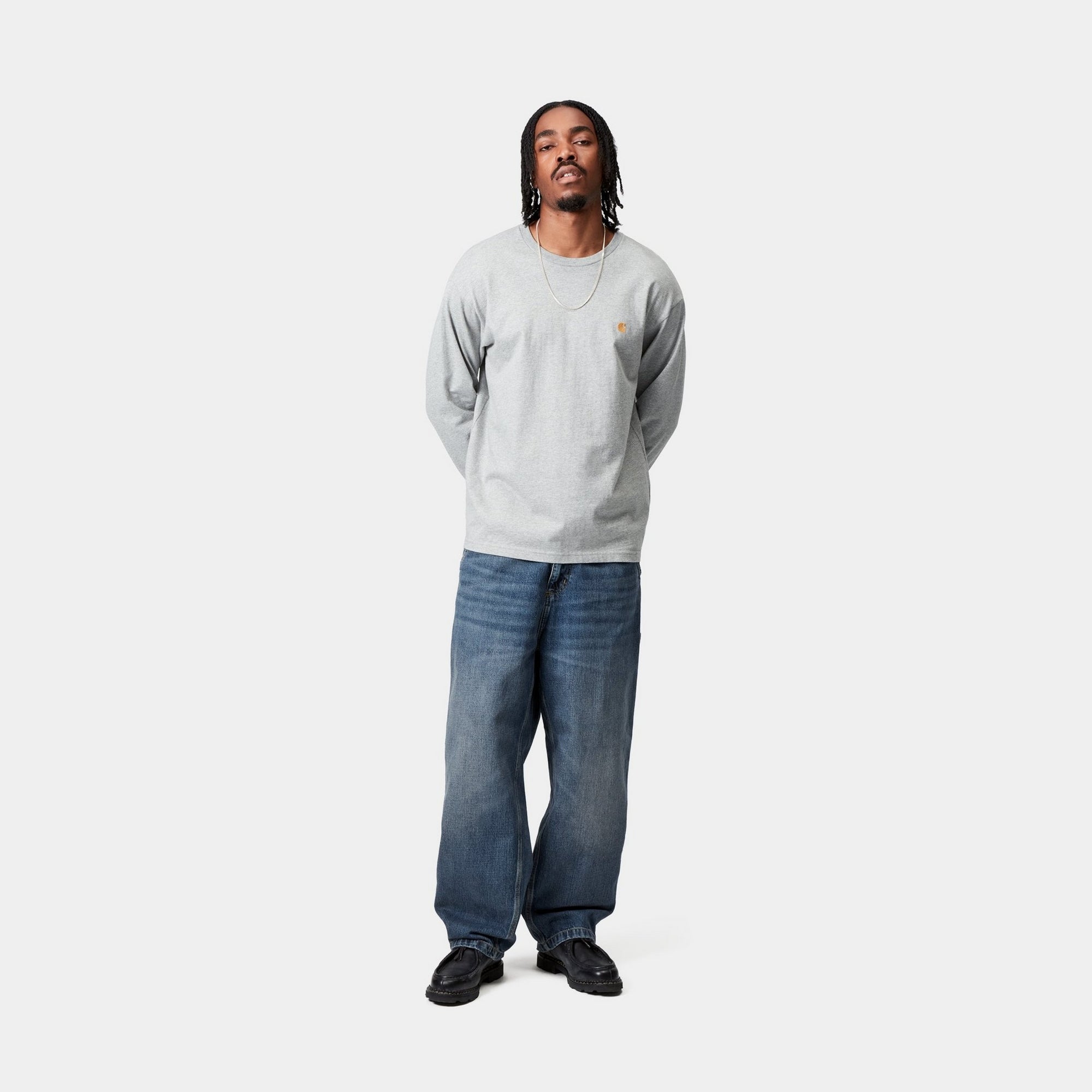 OG Single Knee Pant Denim Jeans - Dark Blue Used Wash | Durable & Stylish for Casual Wear, Work, and Outdoor Activities
