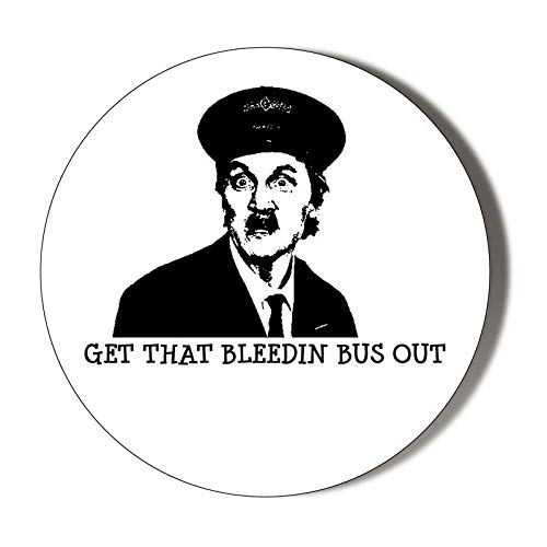 ON THE BUSES BLAKEY 58mm Novelty Handbag & Pocket Makeup Mirror - Perfect for Cosmetics, Travel & Vintage Collectors