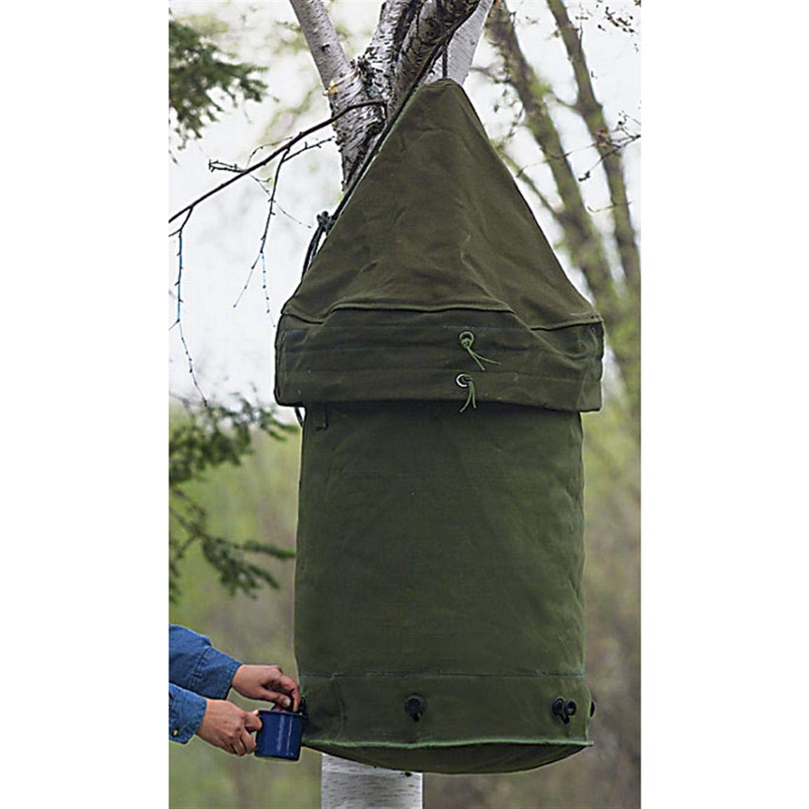 36 Gallon Military Water Storage & Sterilization Bag (Lyster Bag) - US Army Issue for Camping, Emergency Preparedness & Outdoor Survival