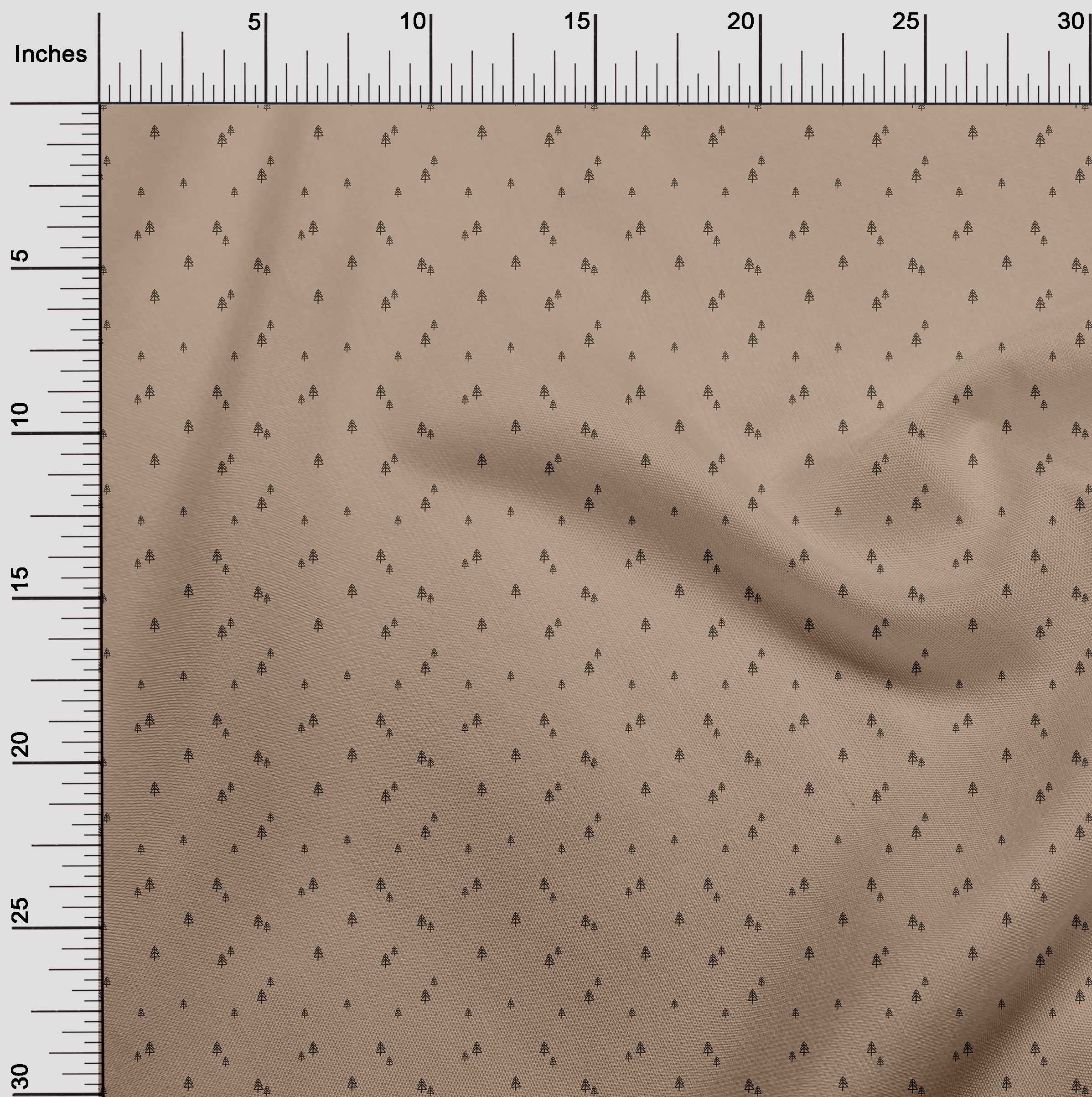oneOone Cotton Cambric Rose Brown Fabric - 42 Inch Wide Printed Sewing Material by The Yard for DIY Clothing, Dresses & Home Decor Projects | Premium Quality Craft Fabric for Quilting, Apparel & Crafts